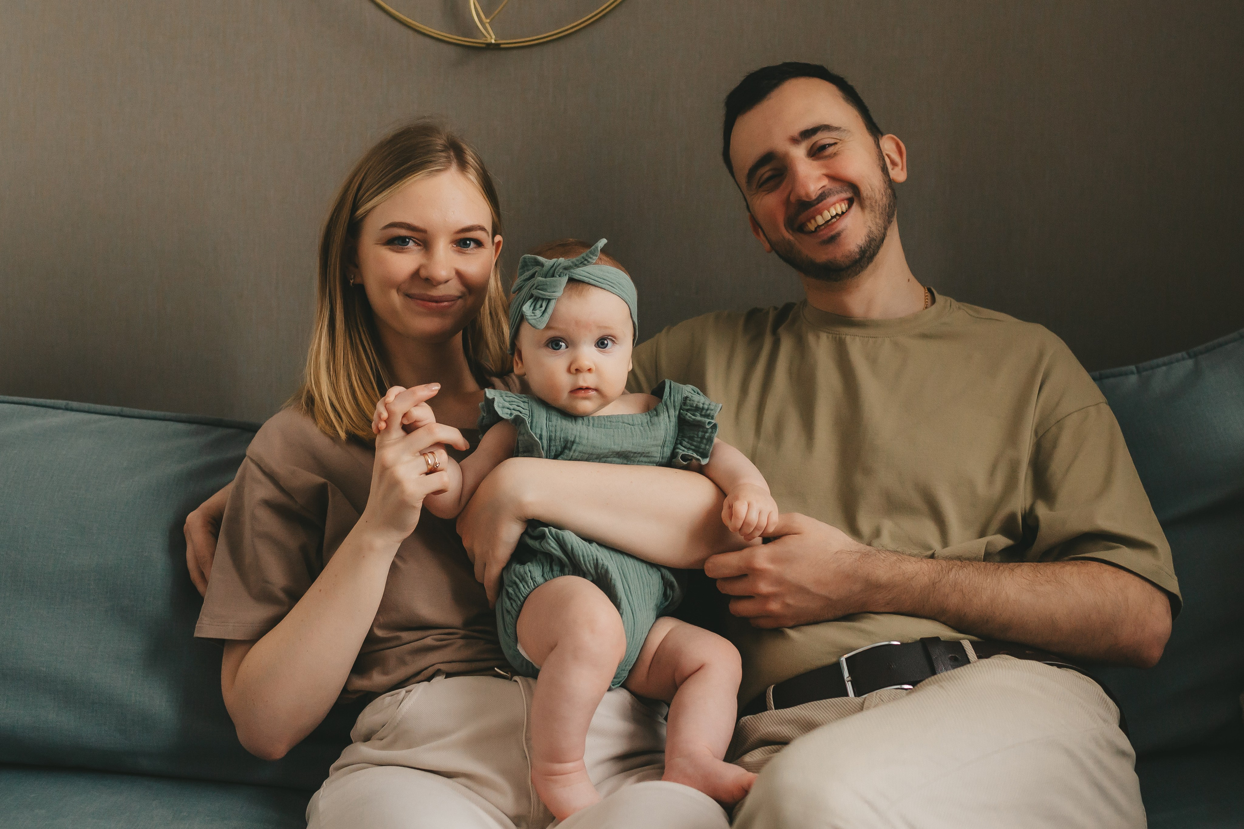 Женя, Юля и Вероника (домашняя фотосессия). Семейный и детский фотограф и видеограф в Москве, Дрокина Наталья