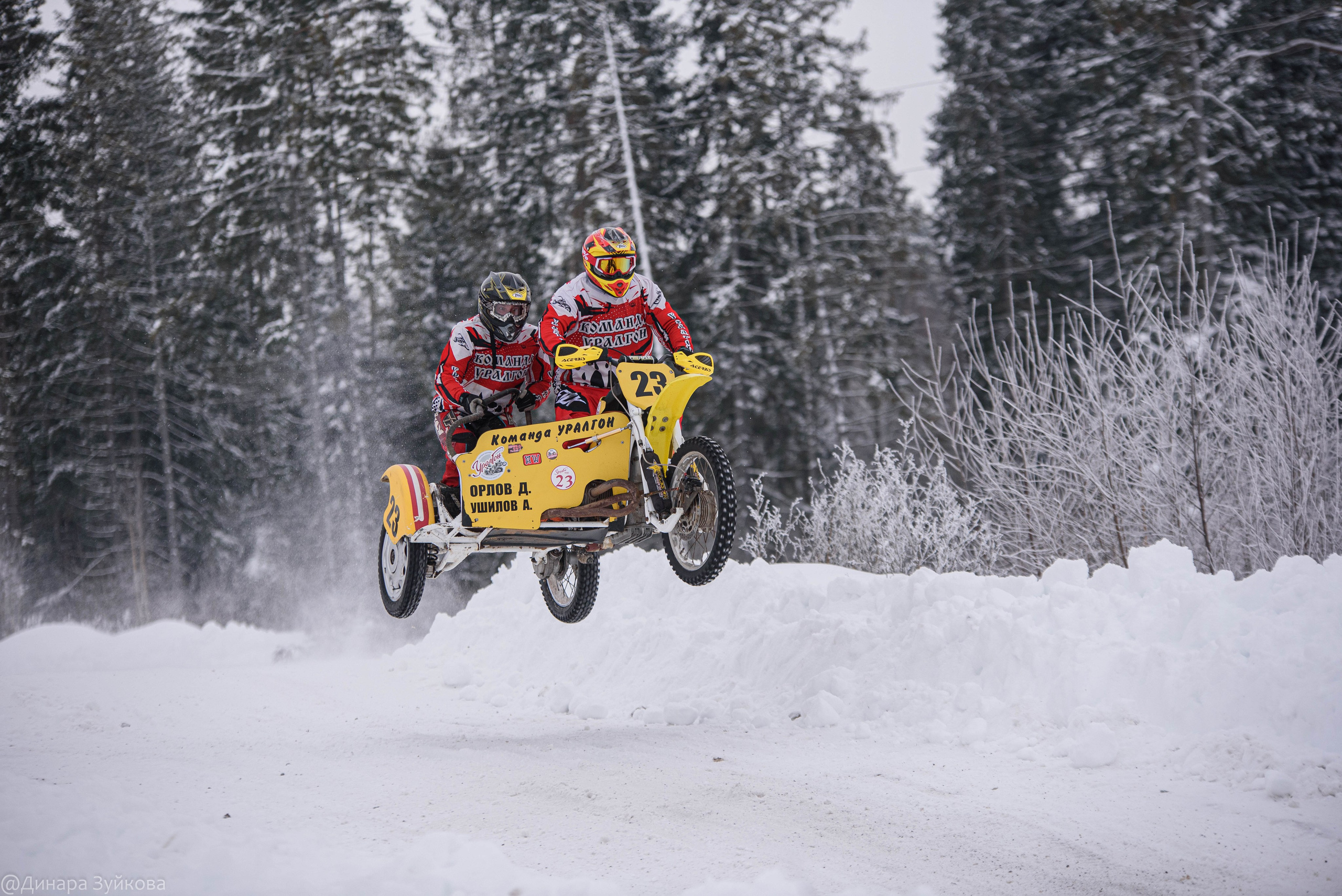 Зимний этап соревнований по мотокроссу. г. Городец. Мотофотограф в Нижнем Новгороде Динара Зуйкова