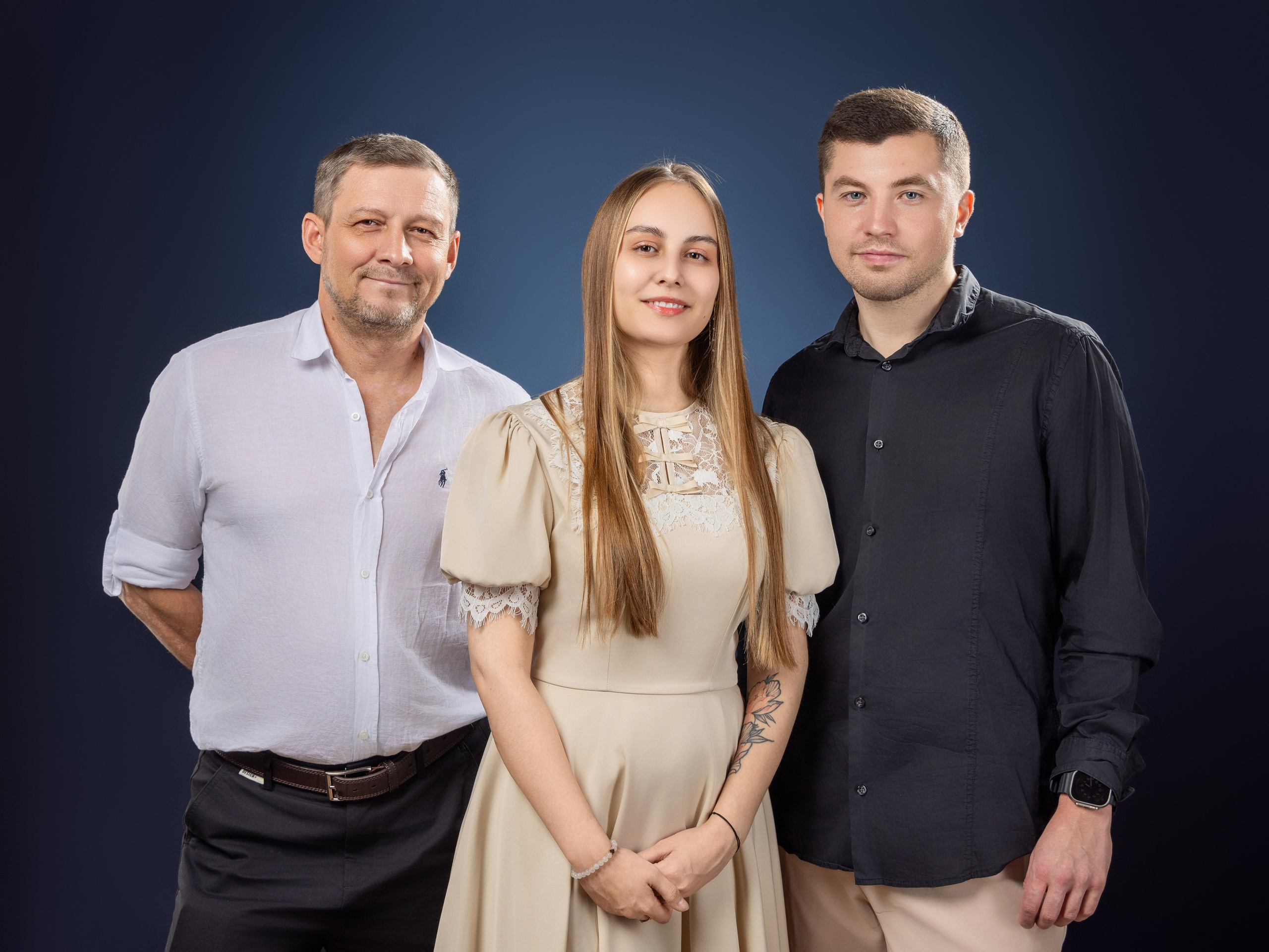 Фотосет: Олег, Анна, Кирилл. Фотограф Андрей Зикеев, фотостудия AzArt Studio в Москве