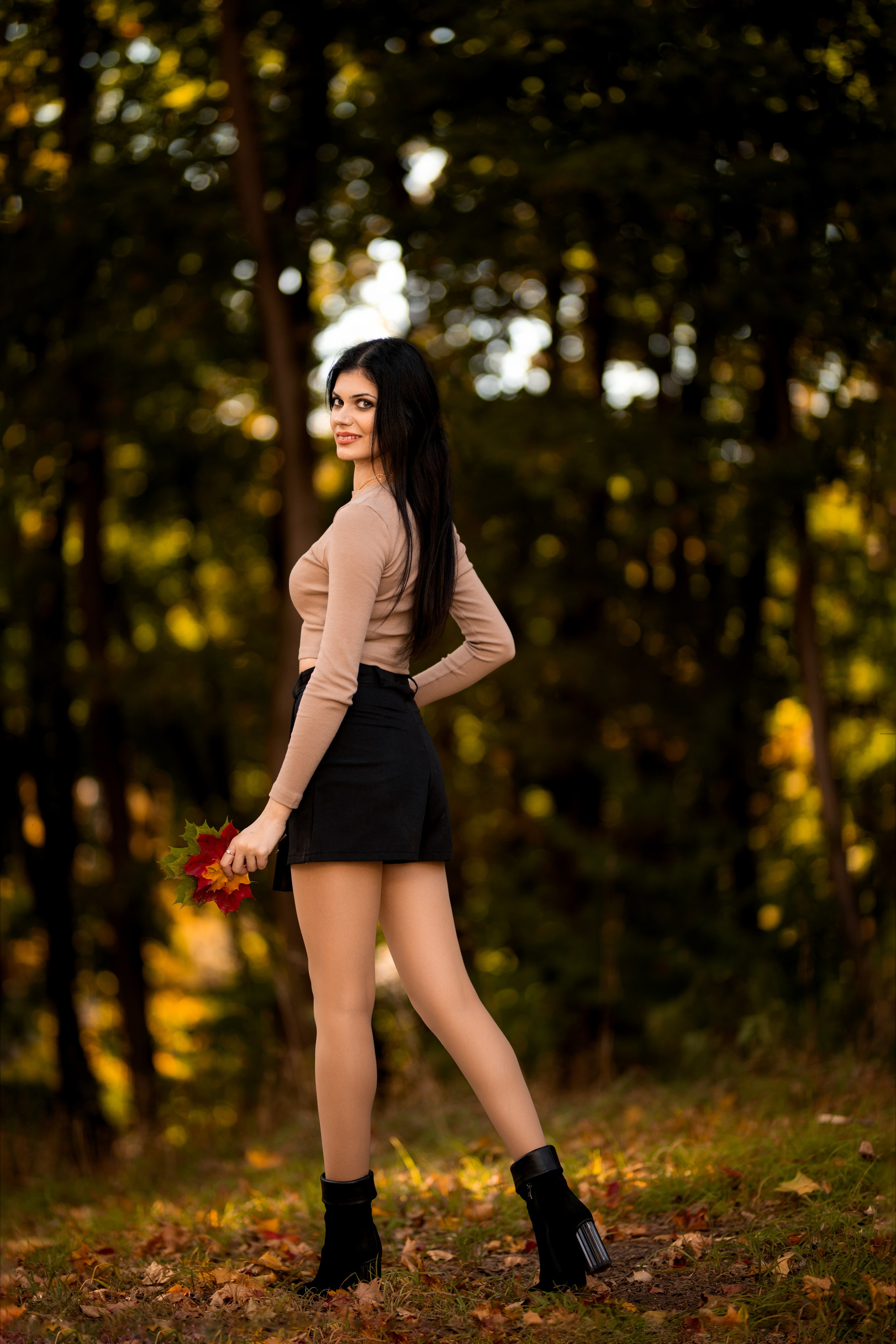 Осенняя съемка с Эльвирой в парке Воронежа