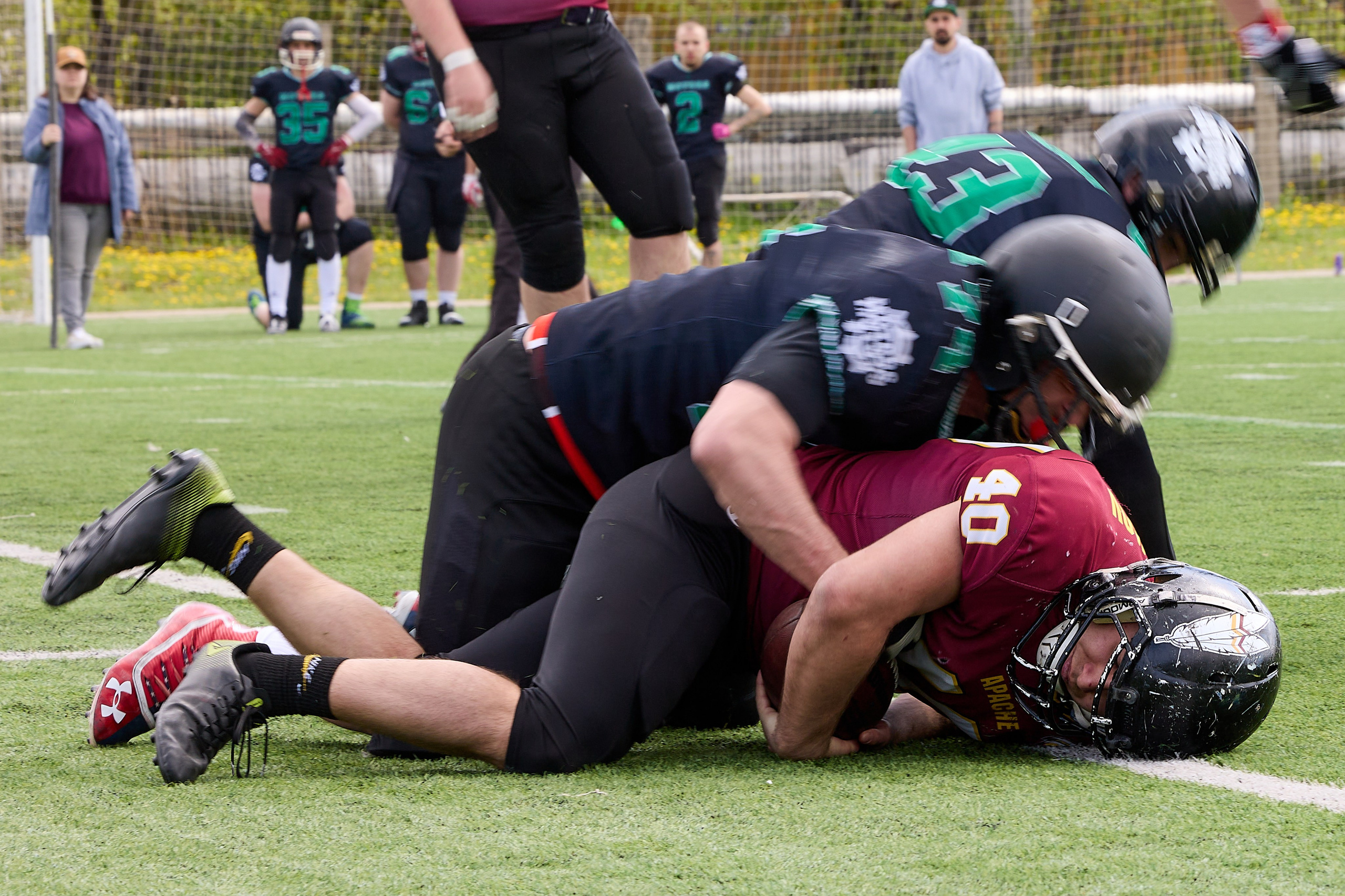 Американский футбол. Апачи — Бульдоги. Светлана Родионова — фотограф спортивный и не только
