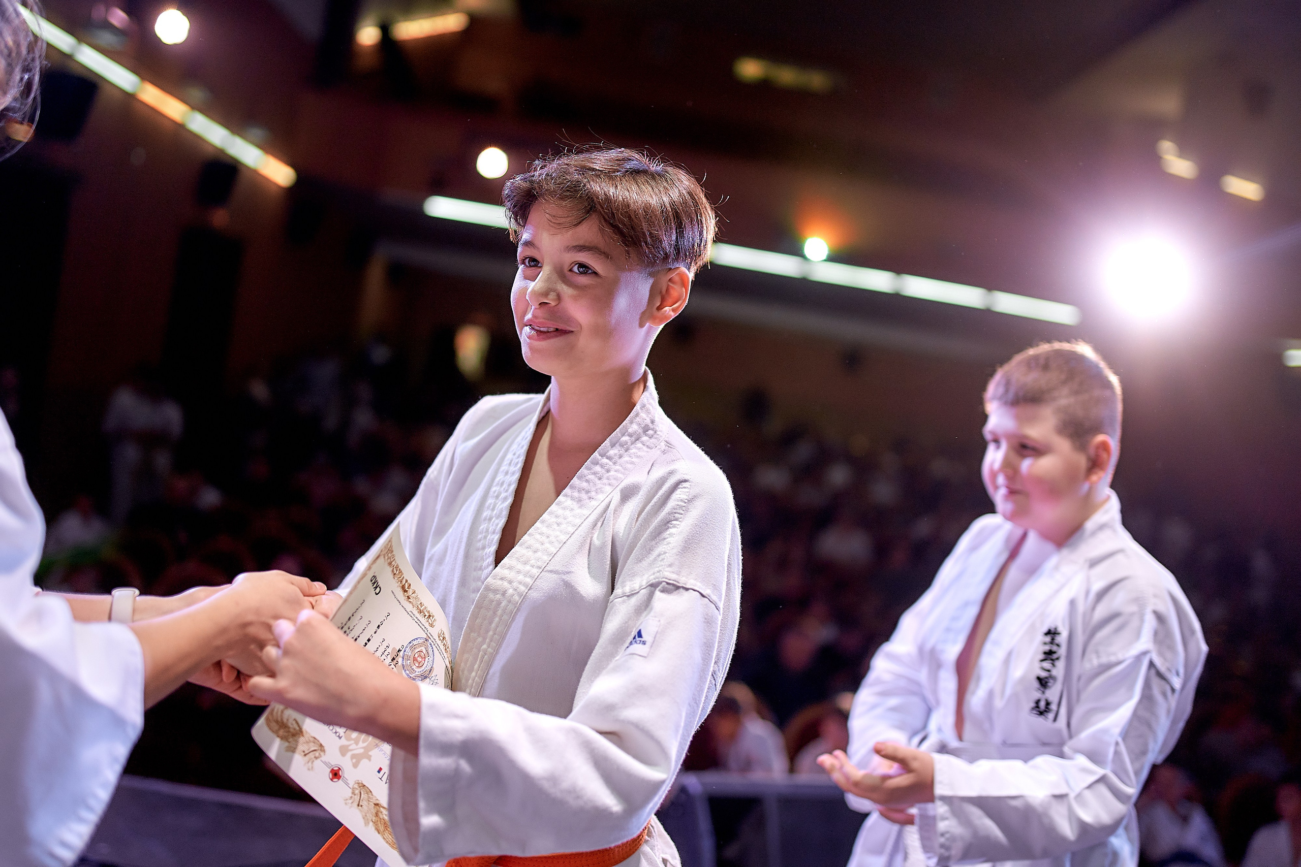 Репортаж награждения по дисциплине киокушин каратэ. Репортажный фотограф Ирина Курманаева