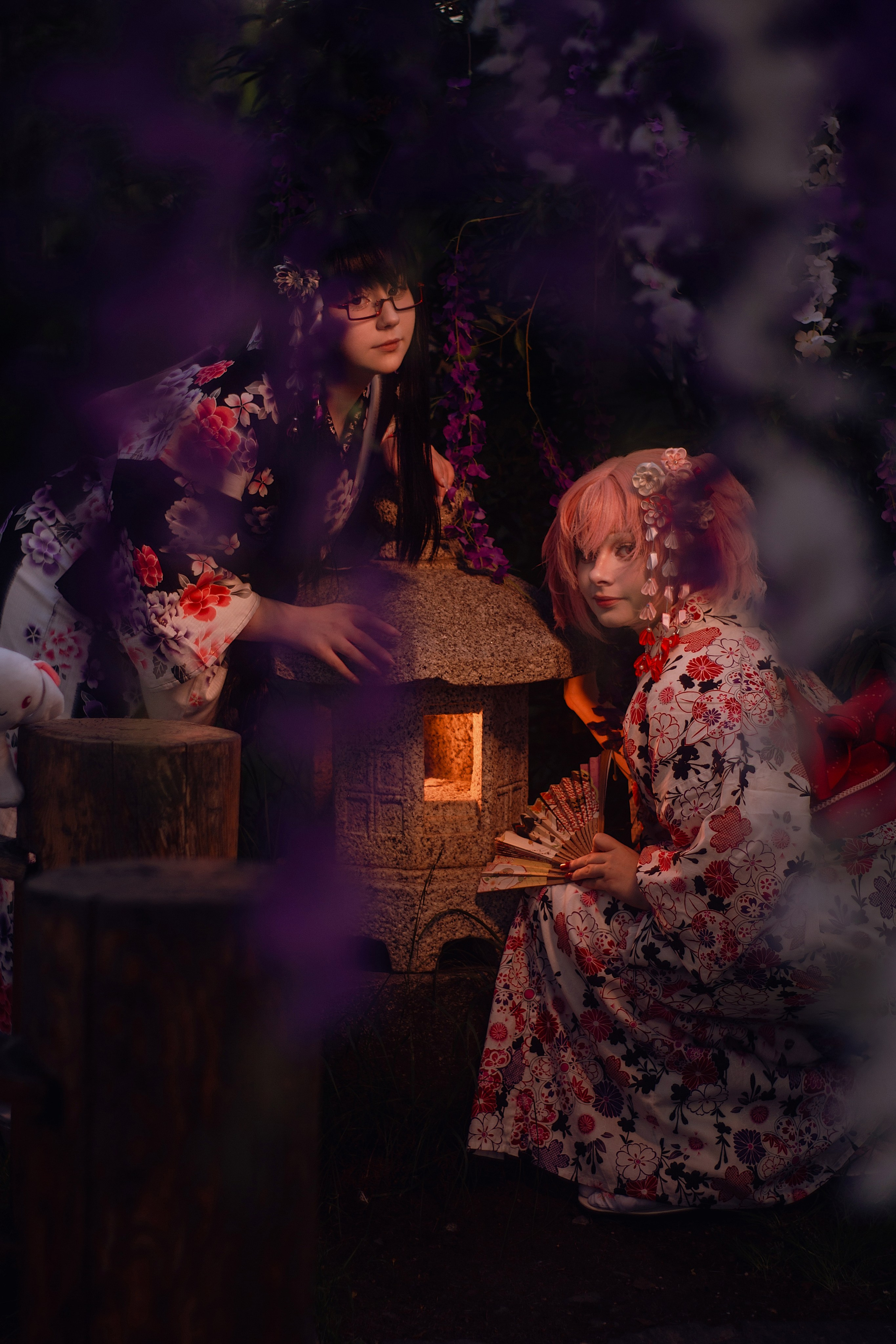 Madoka Kaname & Homura Akemi (Mahou Shojo Madoka Magica, Kimono AU), Магадан 2025. Фотограф NotSilver