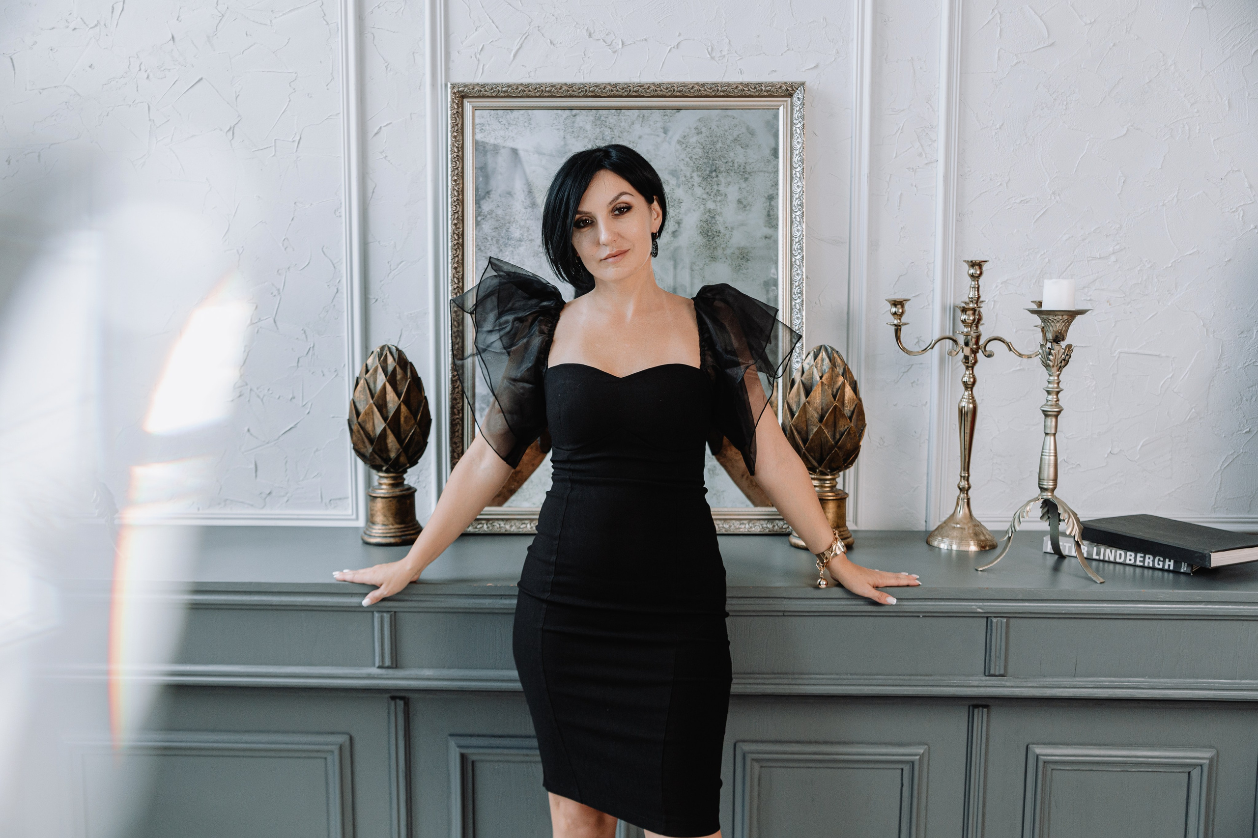 Евгения, Михаил и Дарина и собачка Чарли. Фотограф Воронеж Варвара