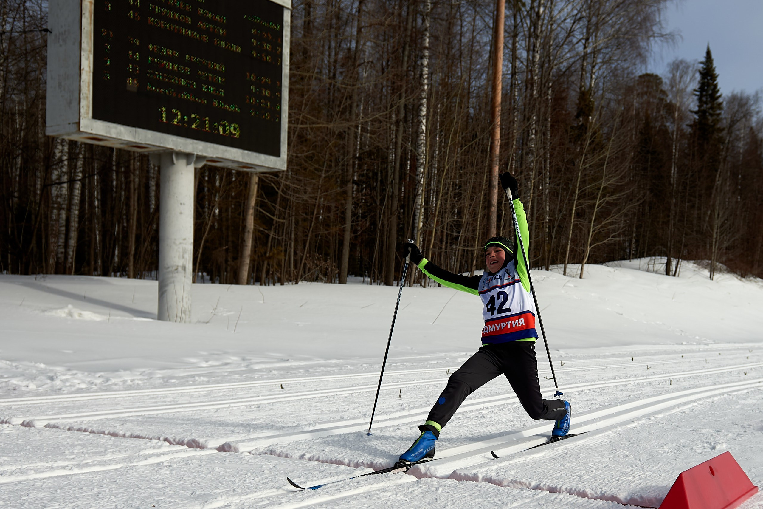 Всероссийские соревнования по лыжным гонкам «Пионерская правда». Ижевс. Спортивный репортажный фотограф в Ижевске Сергей Мерзляков