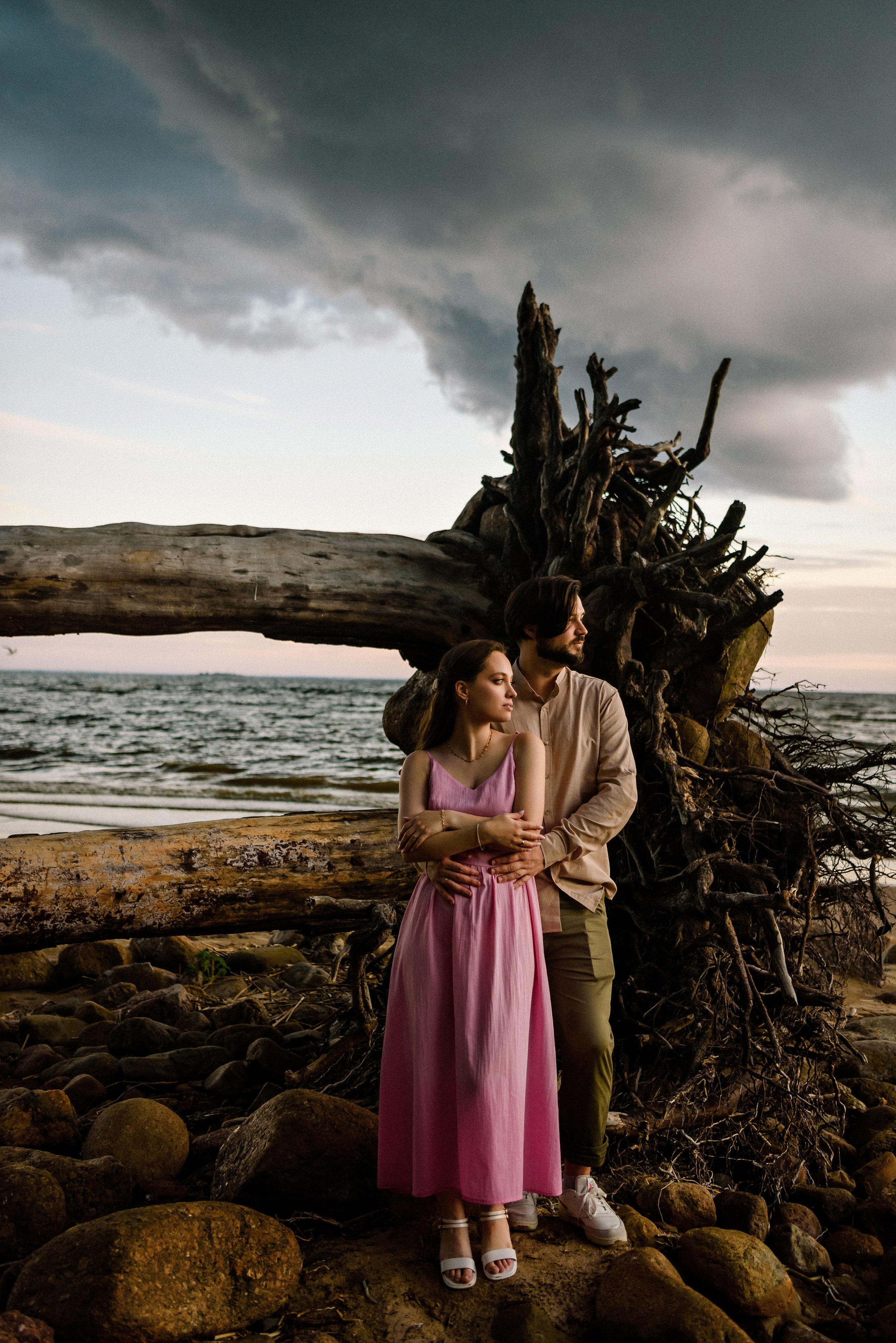 Настя и Вова Финский залив. Свадебный фотограф в Санкт-Петербурге София Шубик