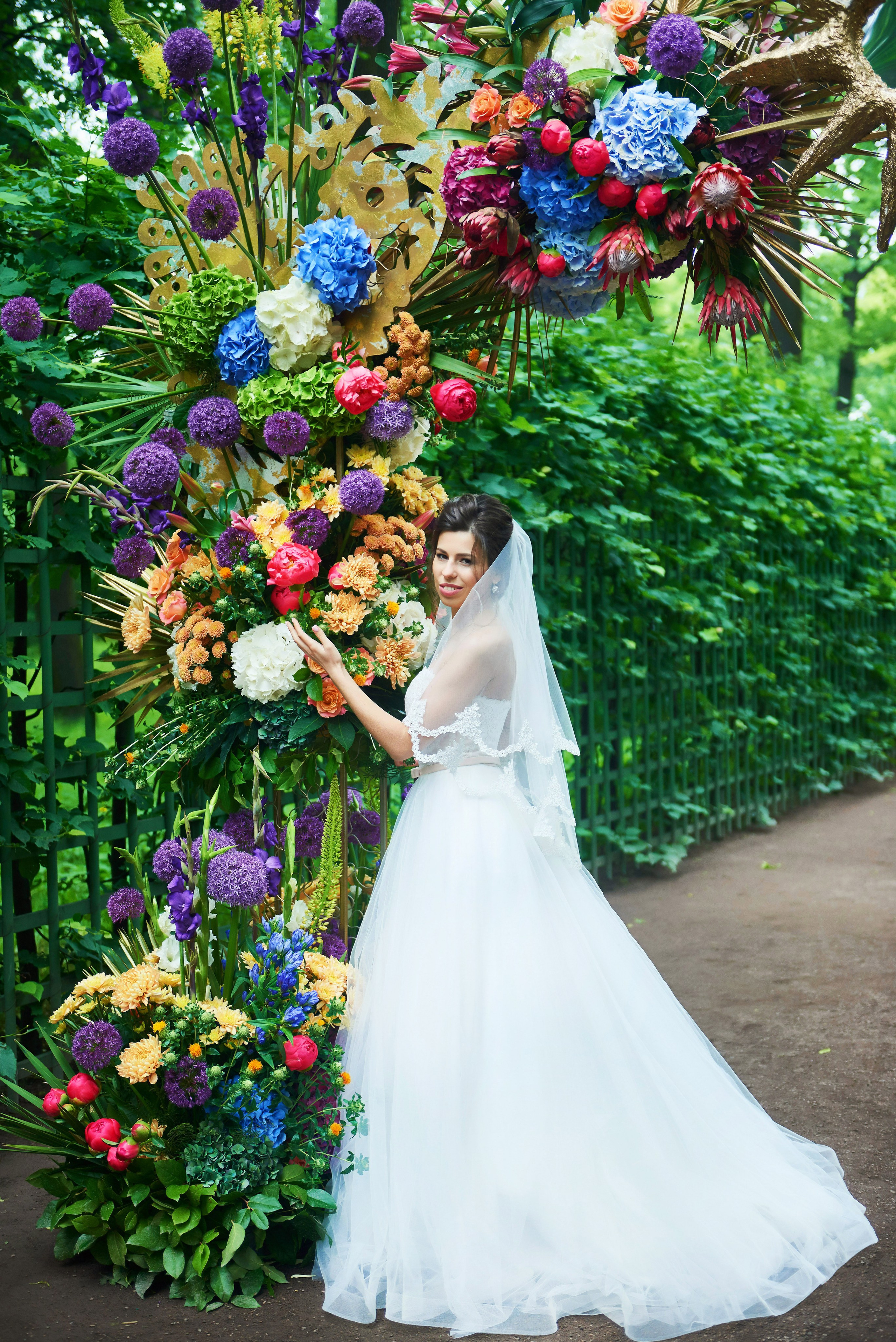 Валерия и Андрей (свадебная фотосессия в Летнем саду). Портретный, семейный и свадебный фотограф в Санкт-Петербурге и в Пушкине Ширяев Денис