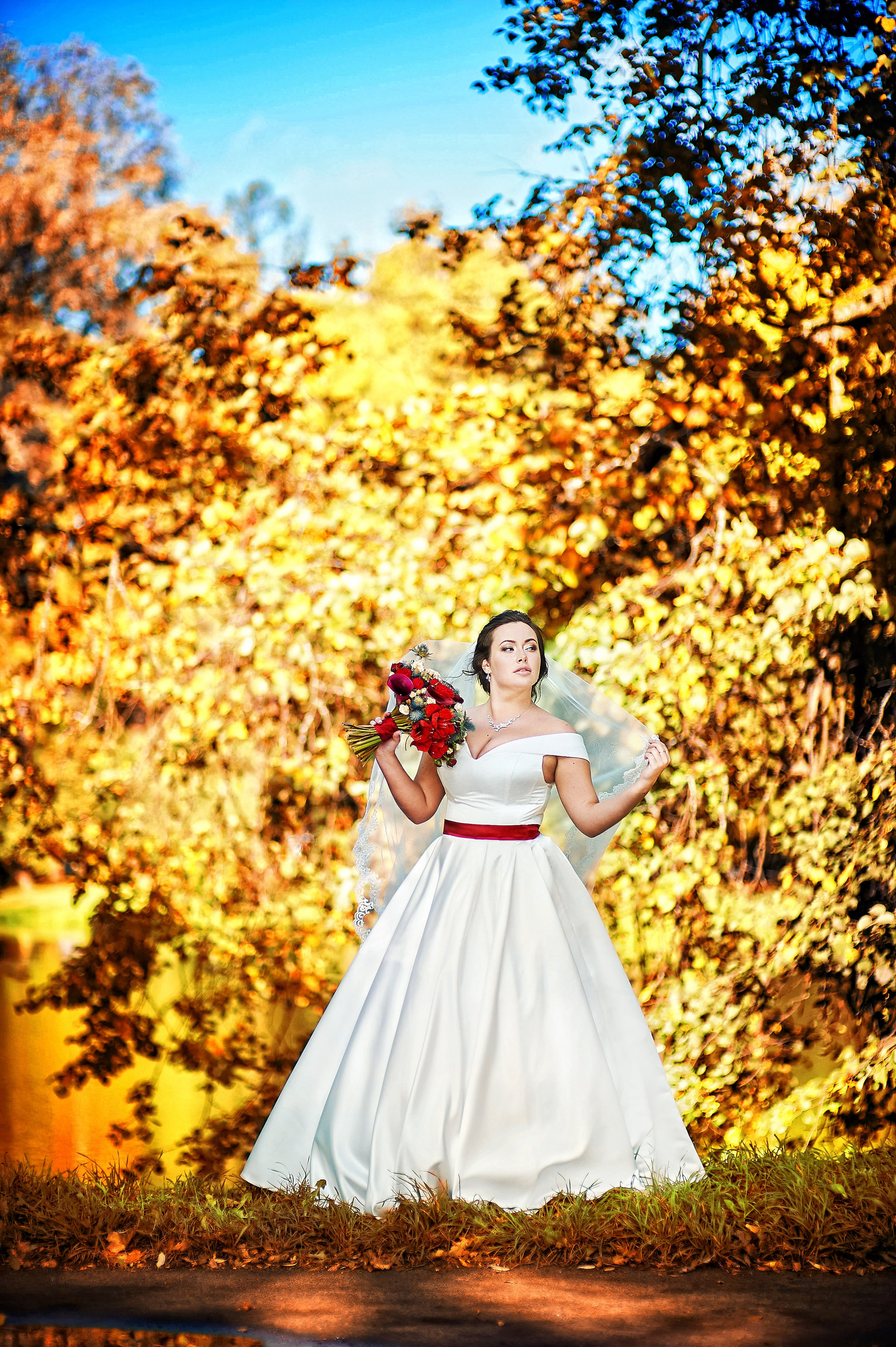 Ангелина и Сергей (фотосессия в осеннем Пушкине). Портретный, семейный и свадебный фотограф в Санкт-Петербурге и в Пушкине Ширяев Денис