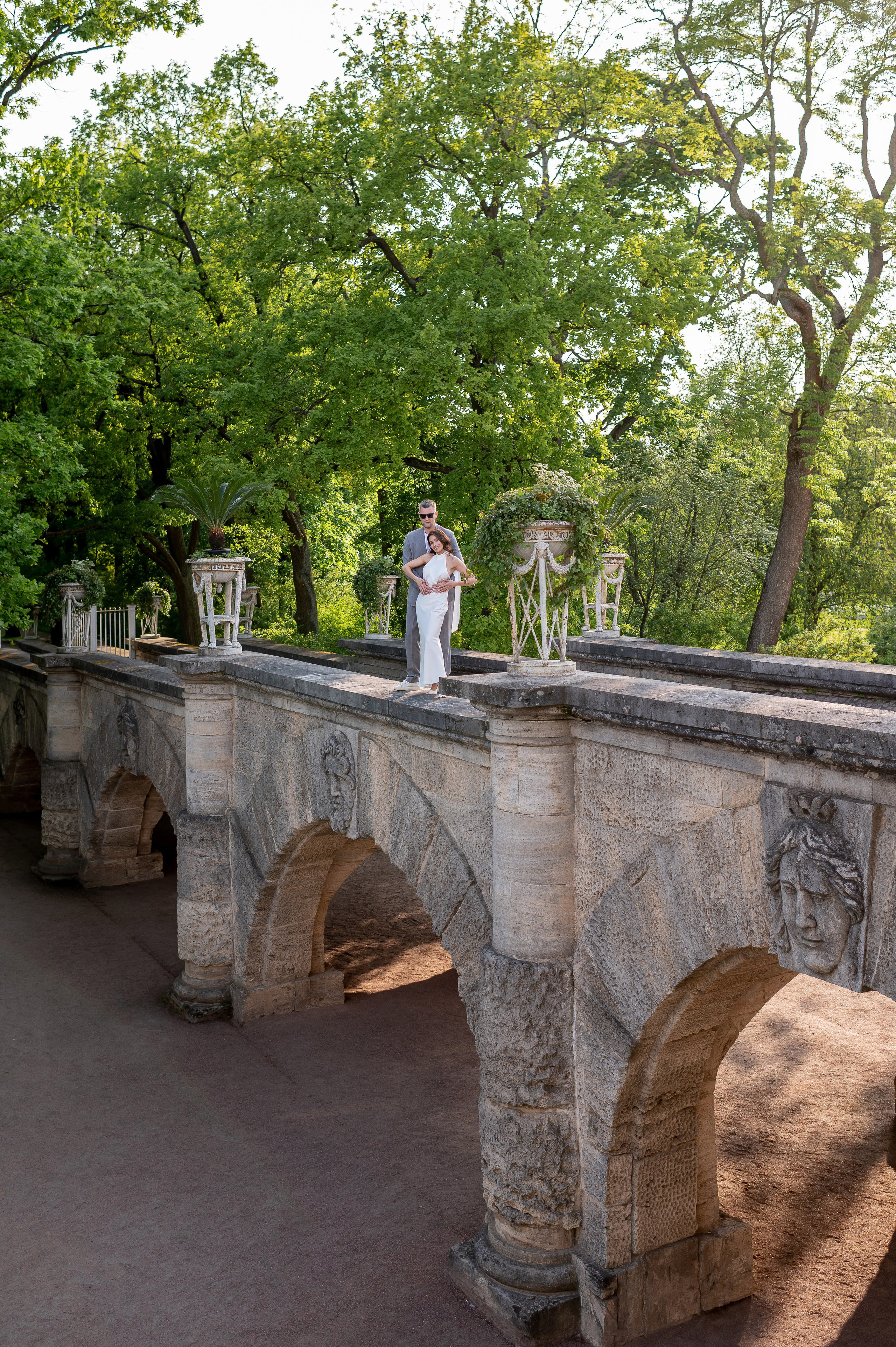 Алина и Алексей (прогулка на кабриолете, Академия Художеств, Екатерининский парк в Пушкине). Портретный, семейный и свадебный фотограф в Санкт-Петербурге и в Пушкине Ширяев Денис