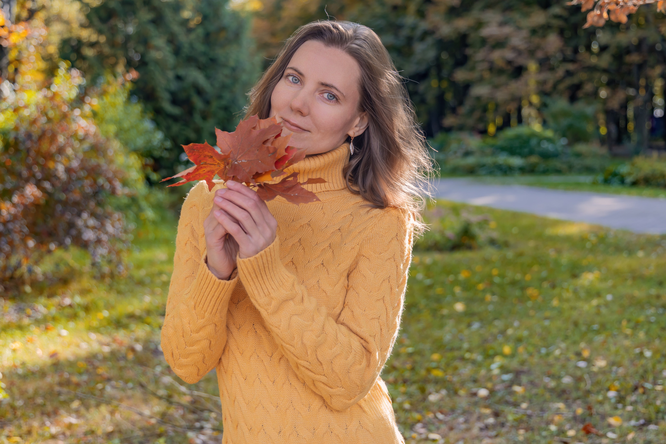 Жёлтая осень и ретро-велосипед. Репортажный, семейный и студийный фотограф в Москве Демин Алексей