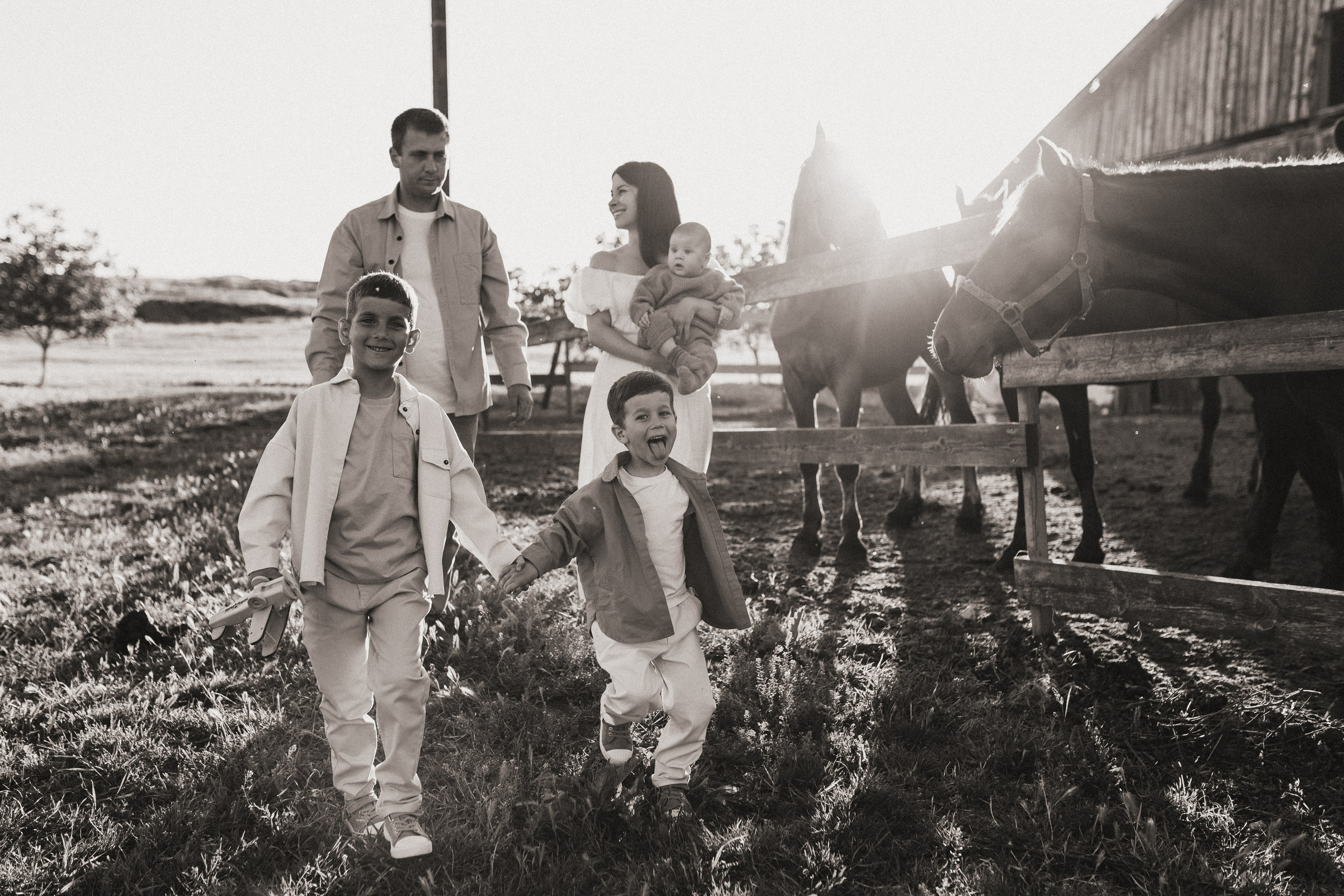 Закат на ферме. Семейный фотограф в Новороссийске и Анапе Александра Яковлева