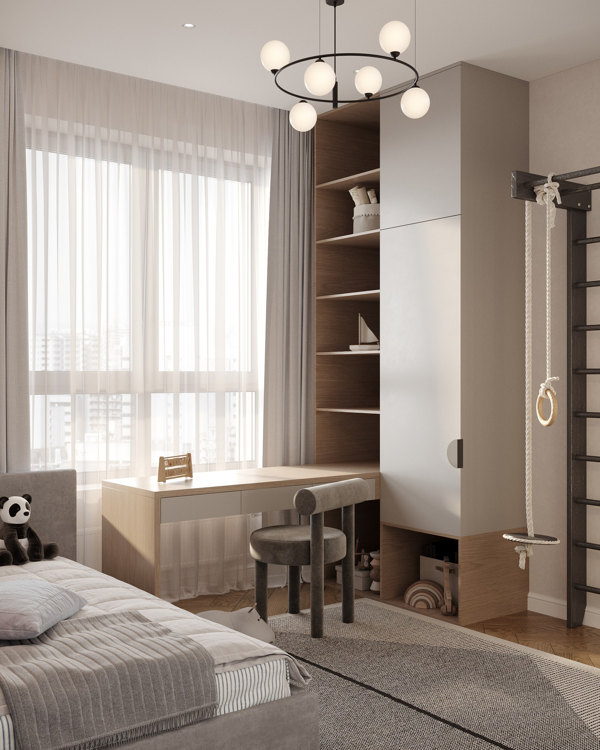 Дизайн трехкомнатной квартиры в ЖК Крыловка Парк Казань. Архитектор-дизайнер в Казани