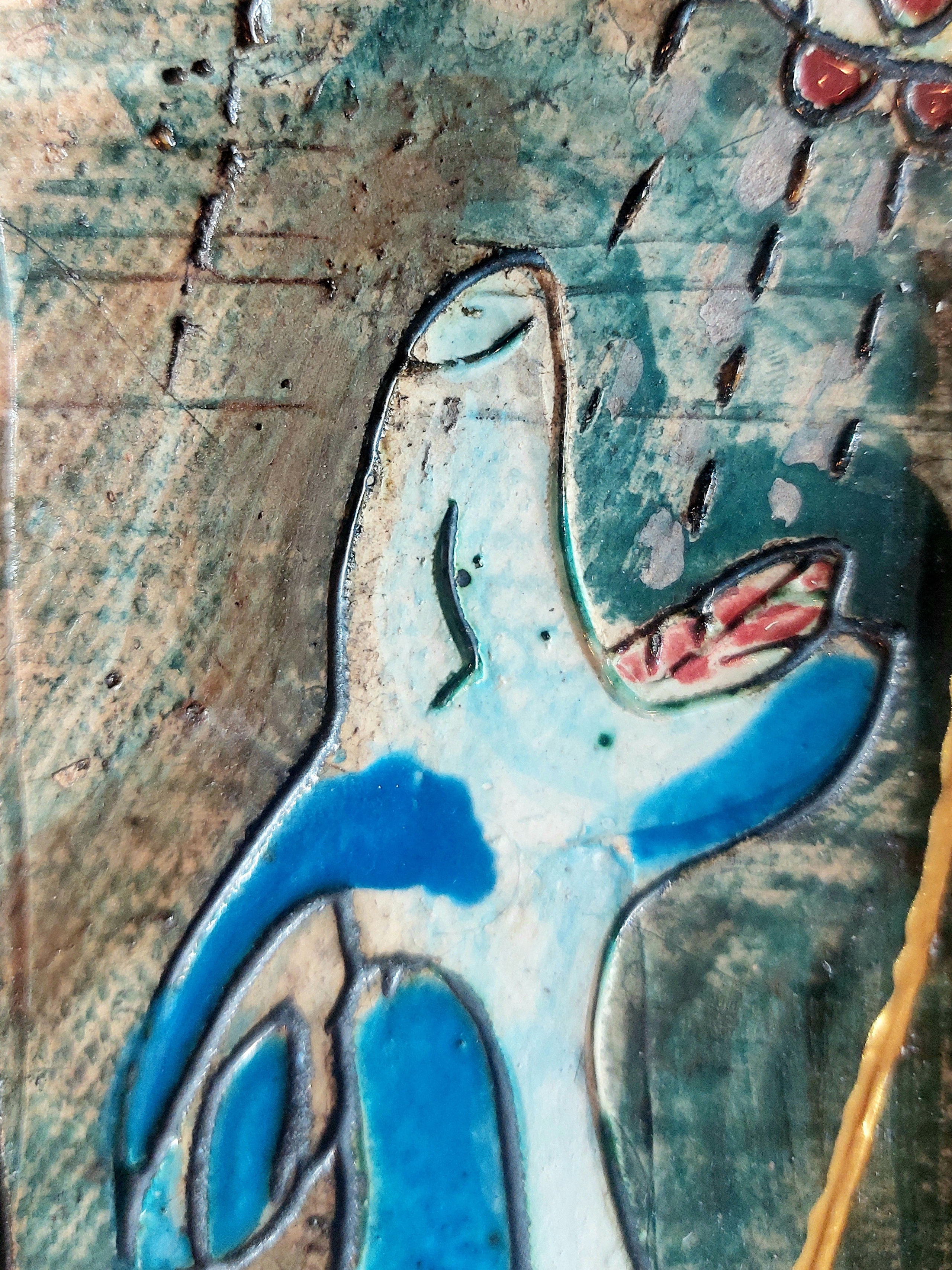 Голубой щенок. Керамика с историей. Елена Рогалёва