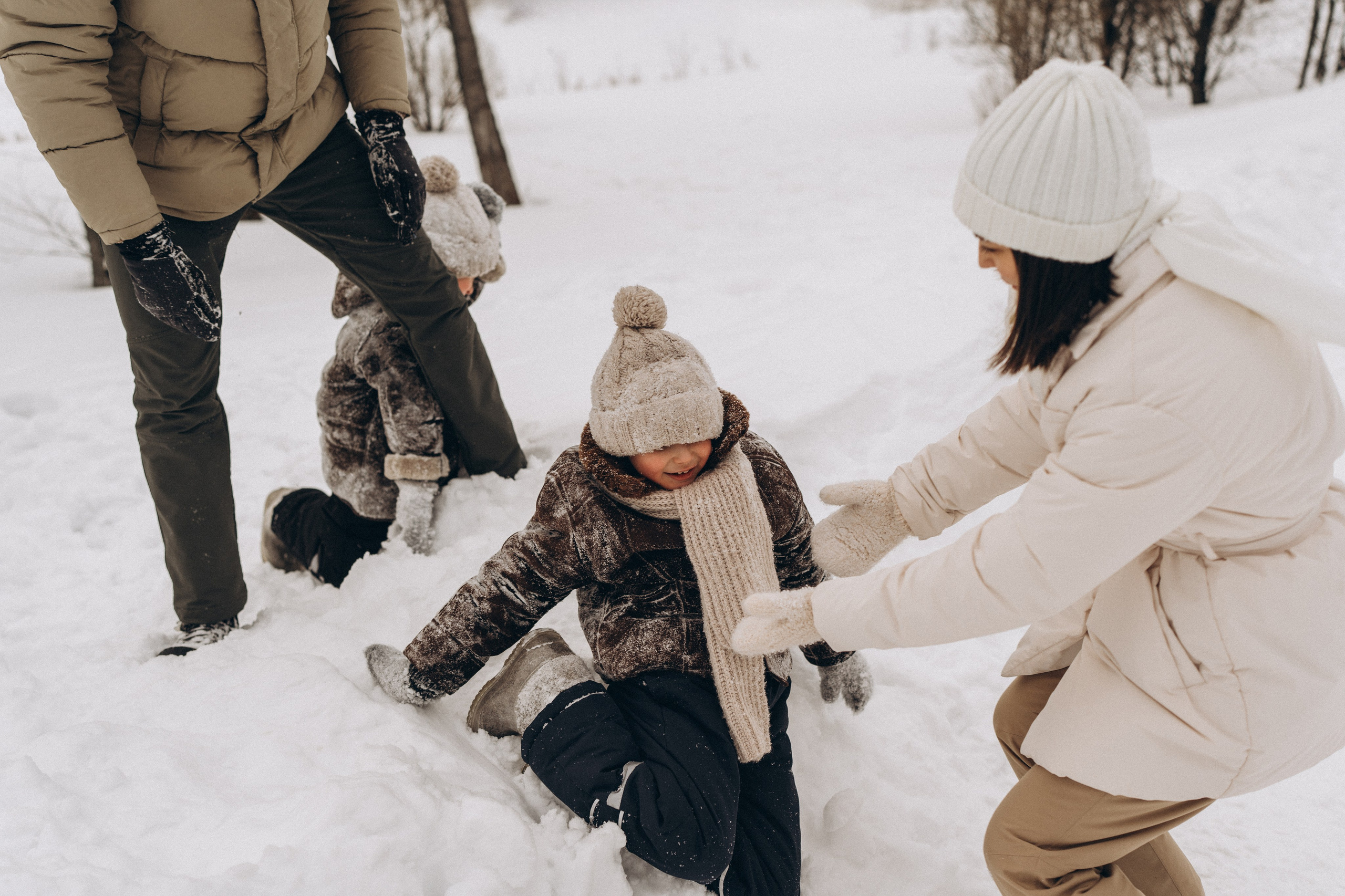 Зимняя семейная фотосессия. Детский, семейный и ньюборн фотограф в Москве Юлия Шуарт