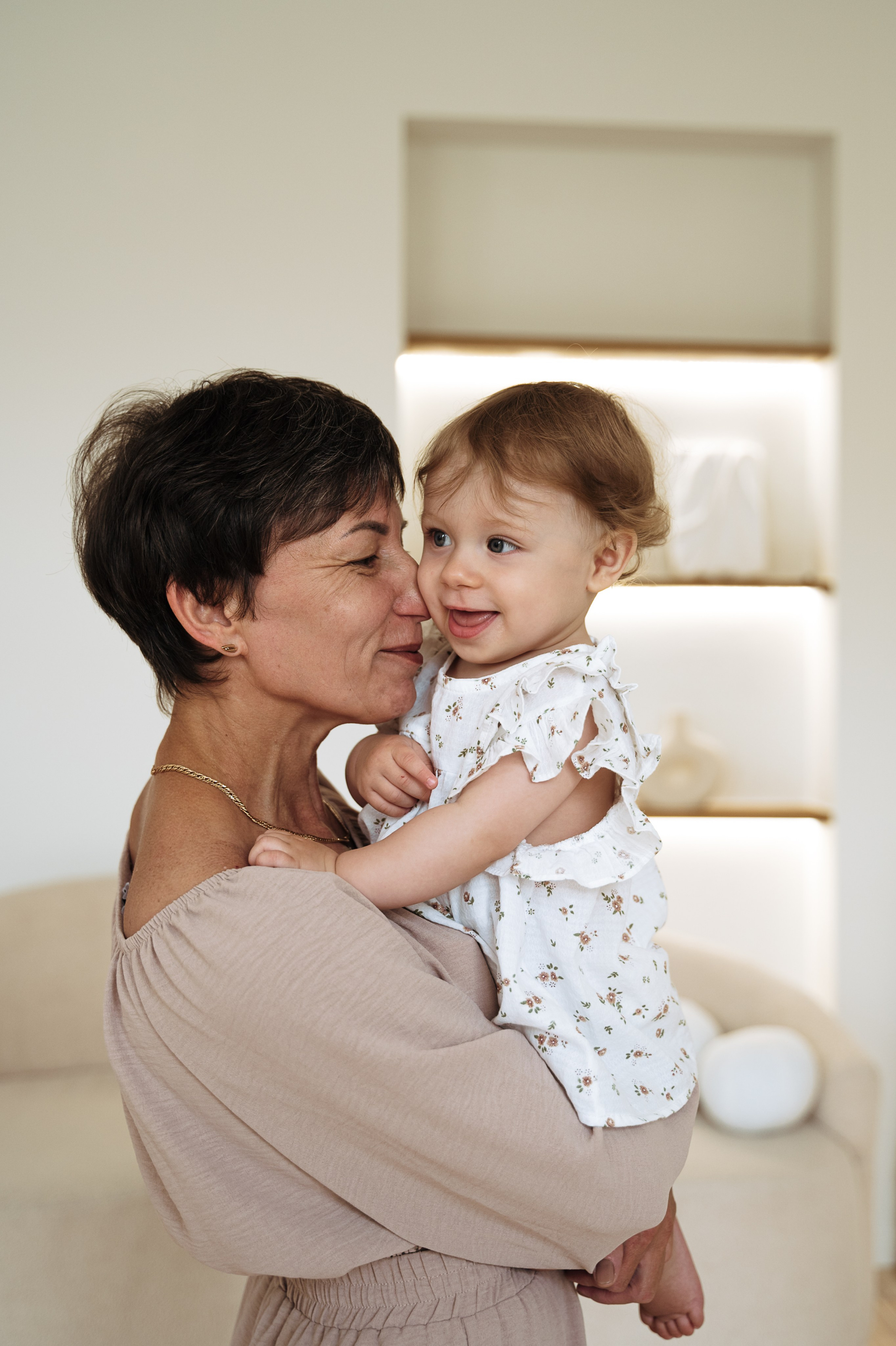 фотосессия с бабушкой, первый годик