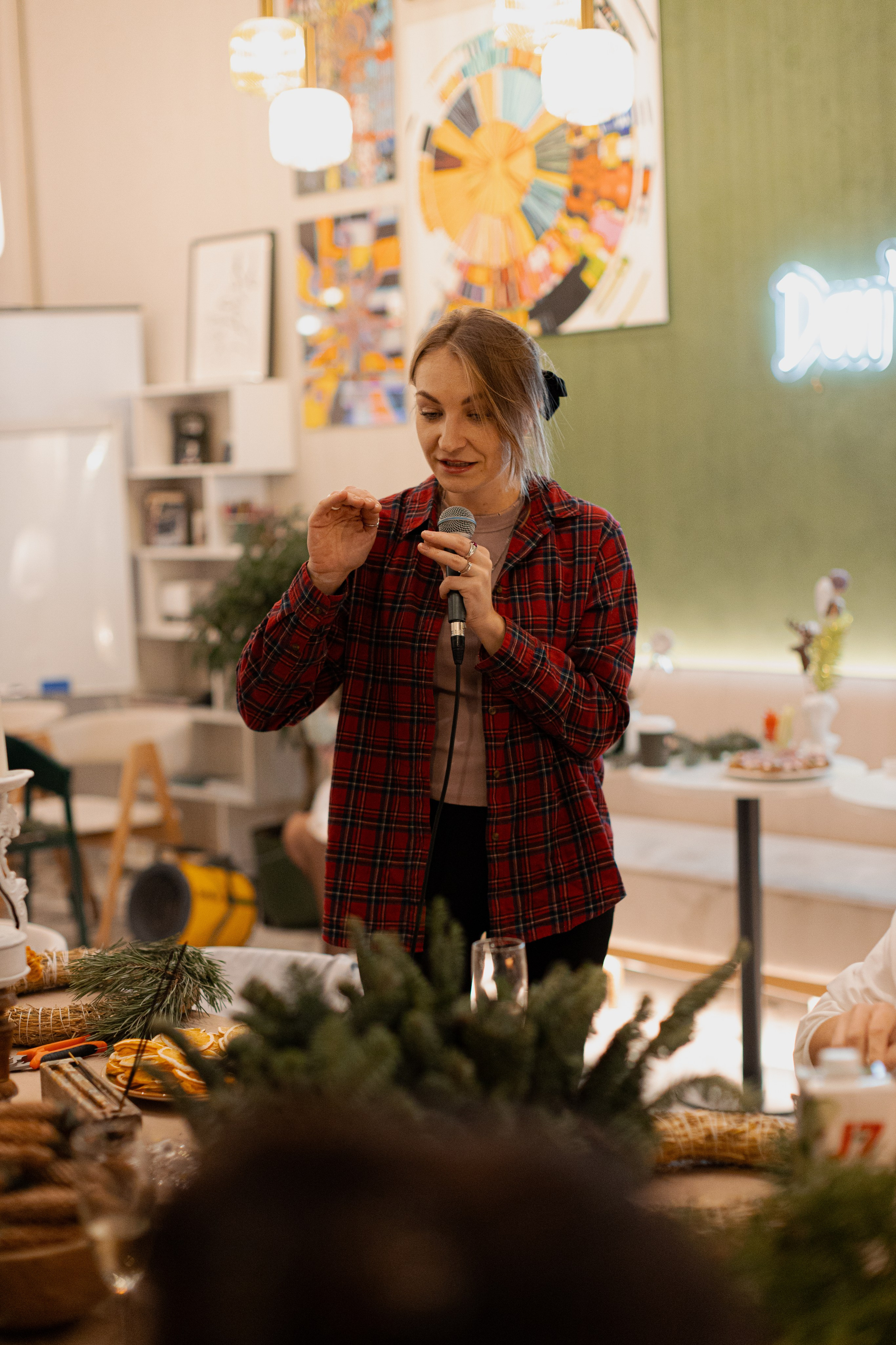 Мк свечи и венок (новогодний корпоратив). Анастасия Ракчеева Художник