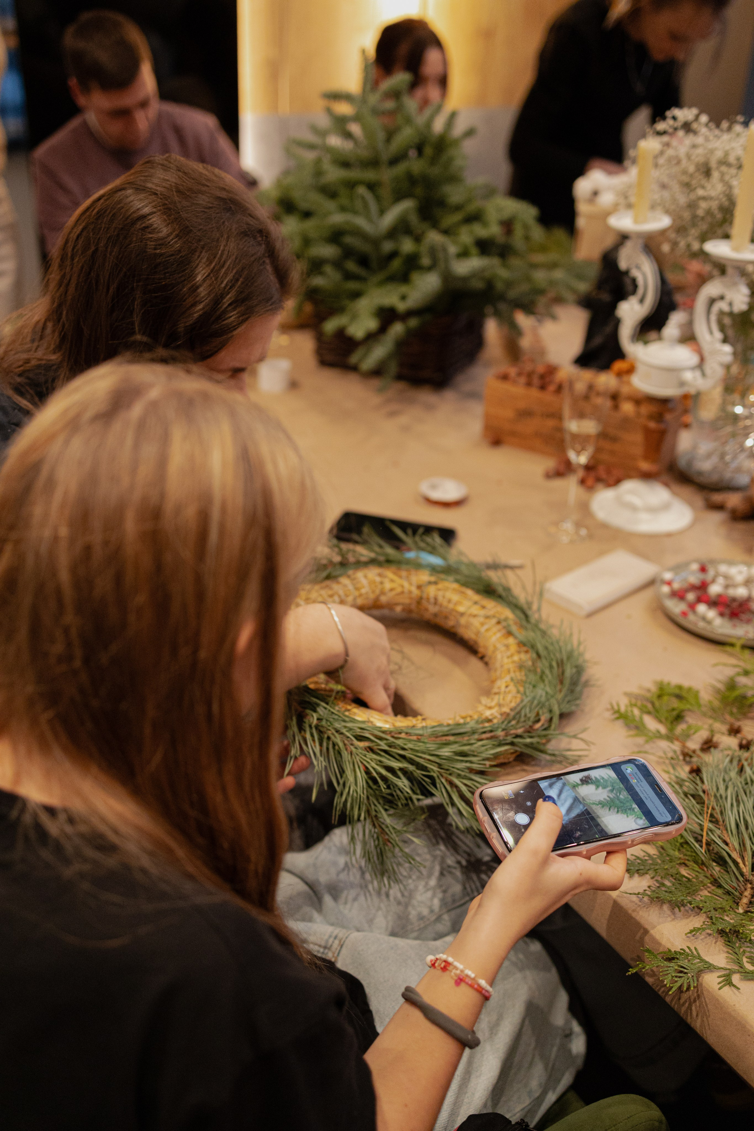 Мк Новогодний Венок. Анастасия Ракчеева Художник