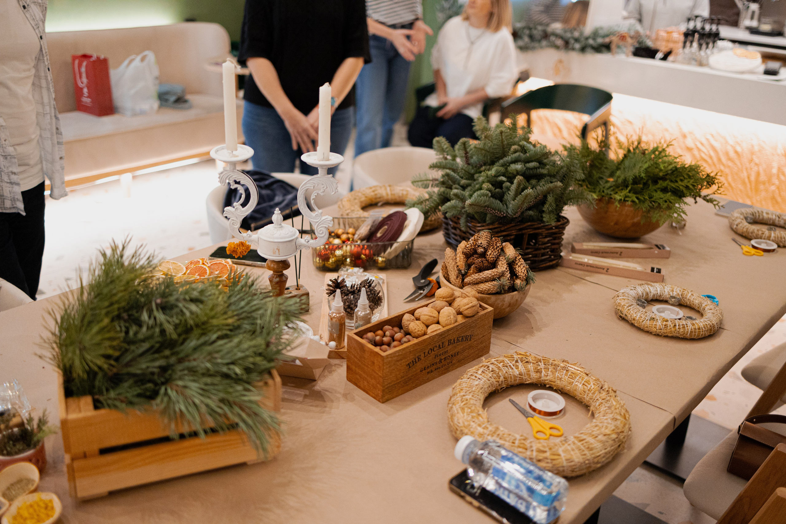 Мк свечи и венок (новогодний корпоратив). Анастасия Ракчеева Художник
