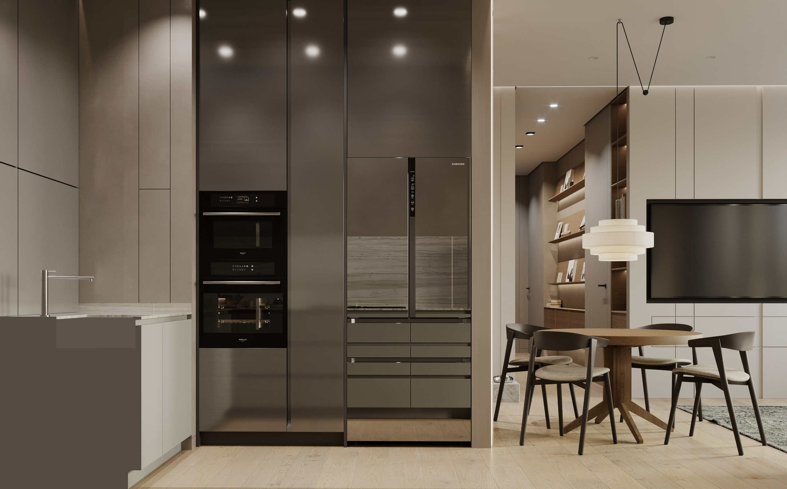 Гостиная зона Клубный дом «West Gaarden». Интерьеры и архитекура