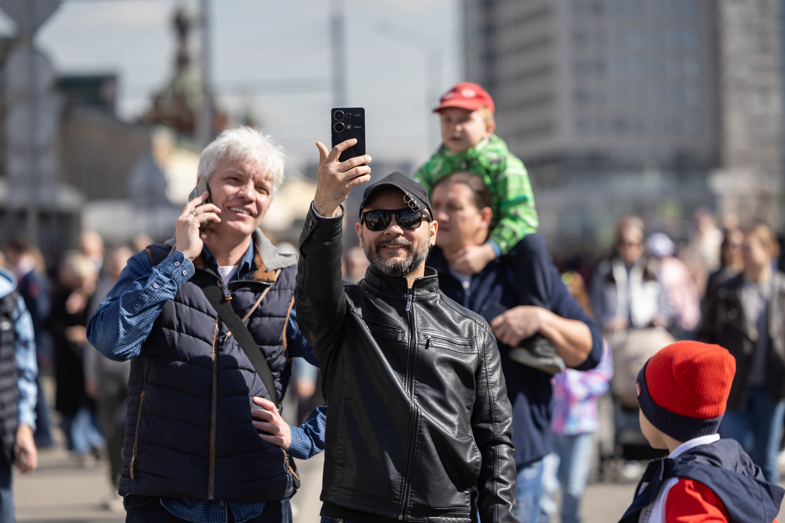 Парад трамваев 4 апреля в Москве. Фотограф Владимир Охрименко