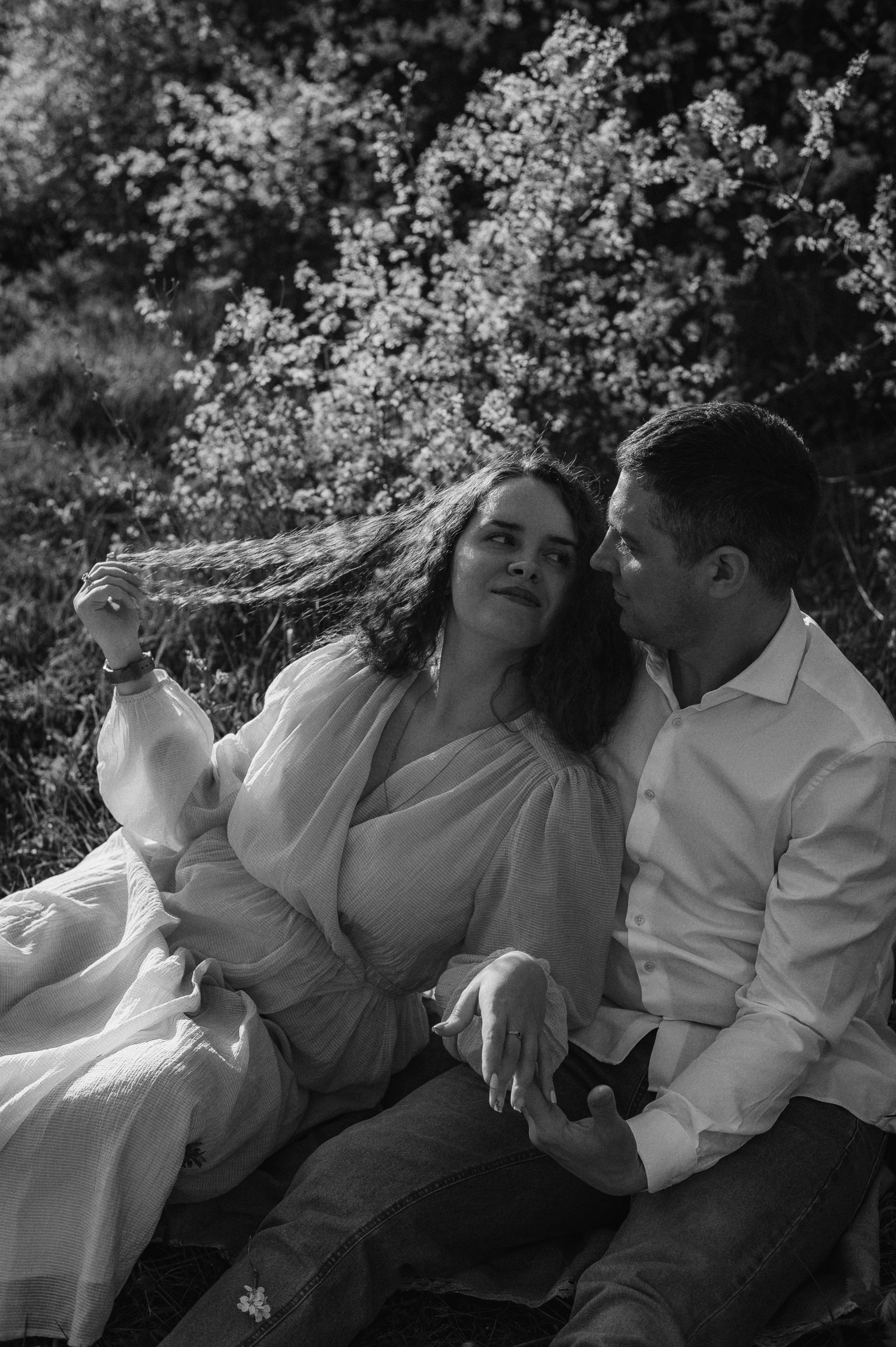 Настя, Антон и цветущие сады. Фотограф Мария Стрелкова