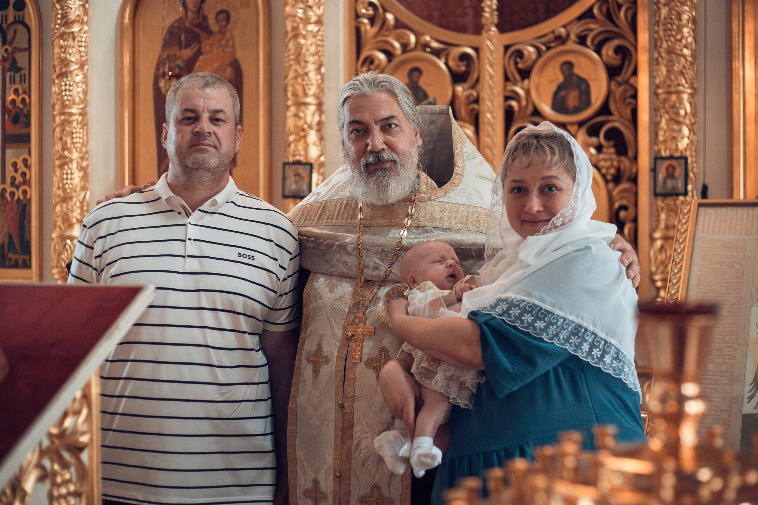 Крещение Сергея в храме Успения Богородицы с. Истомино