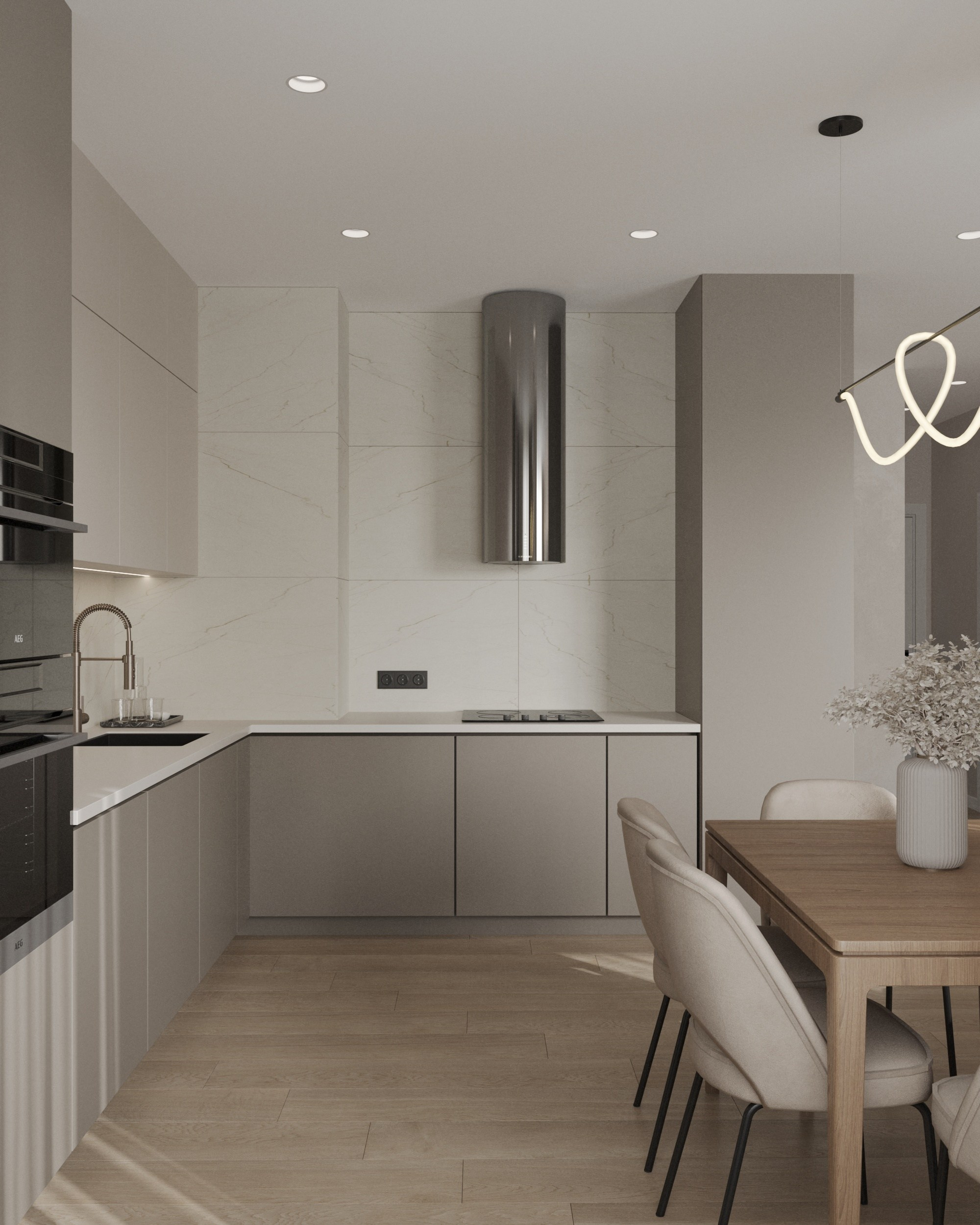 Дизайн-проект ЖК Спортивная Деревня. Дизайн интерьеров, 3D визуализации