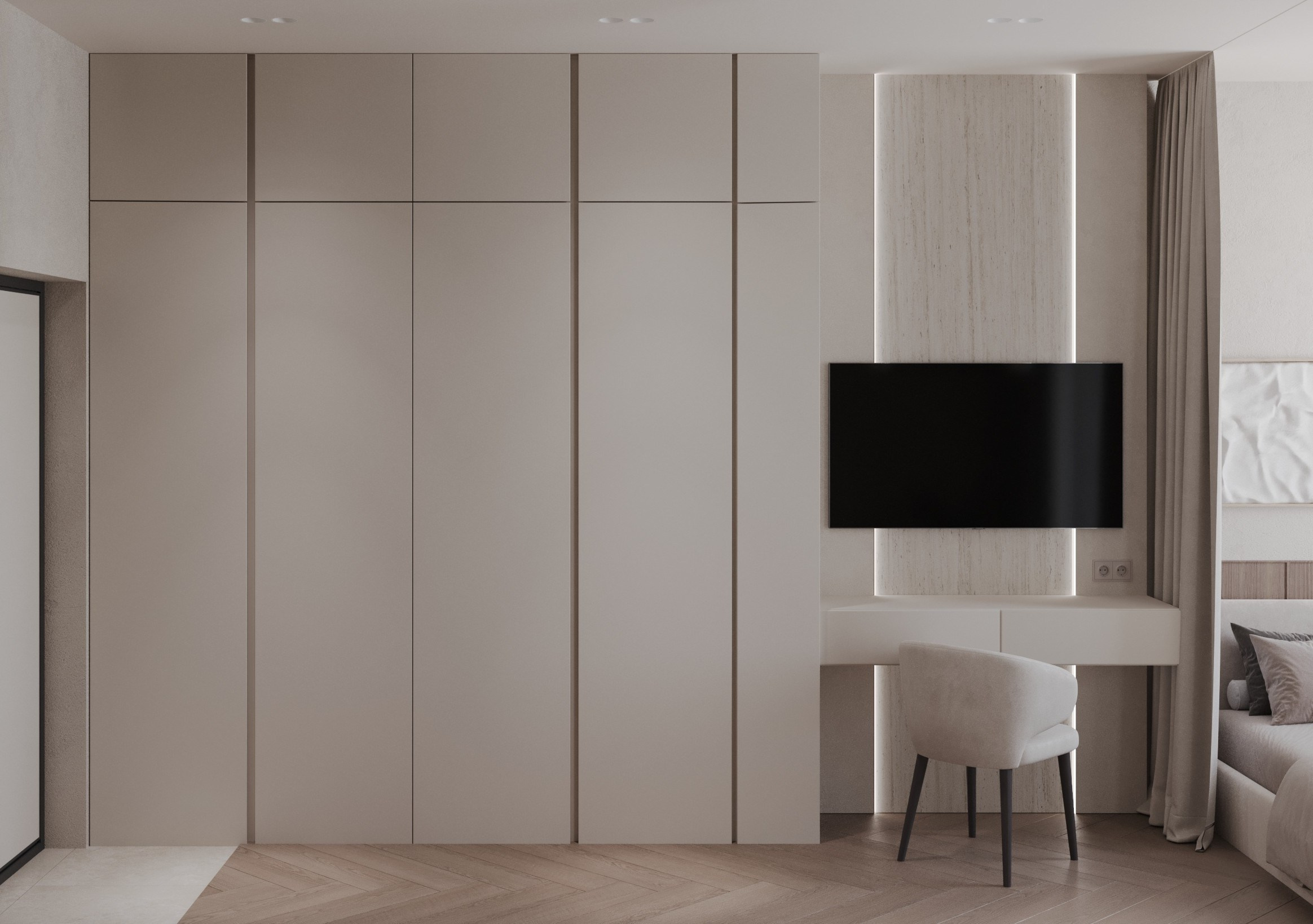 Дизайн-проект студии г. Санкт-Петербург ID Kudrovo. Дизайн интерьеров, 3D визуализации