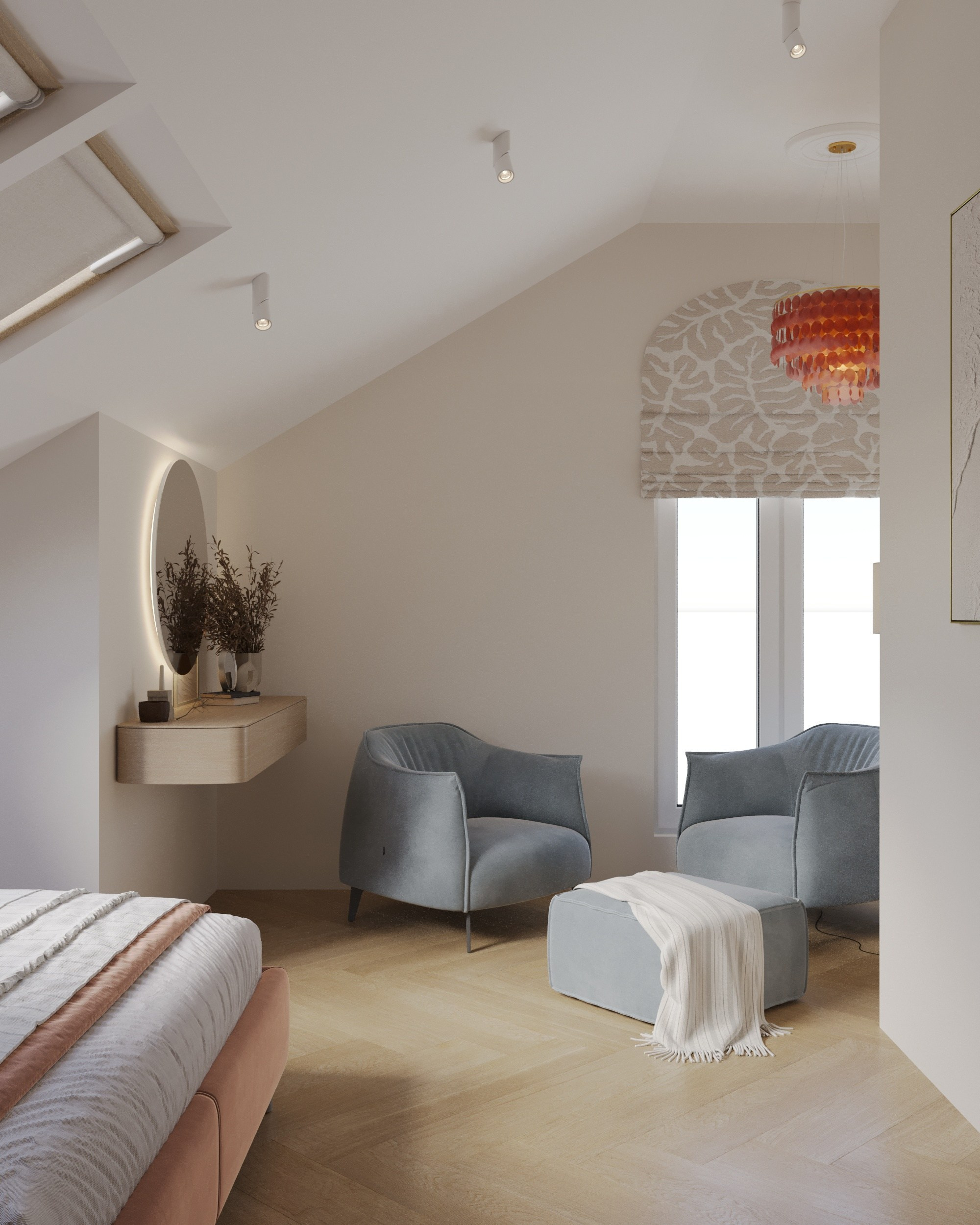 Дизайн-проект Лучезарный-2 г.Геленджик. Дизайн интерьеров, 3D визуализации