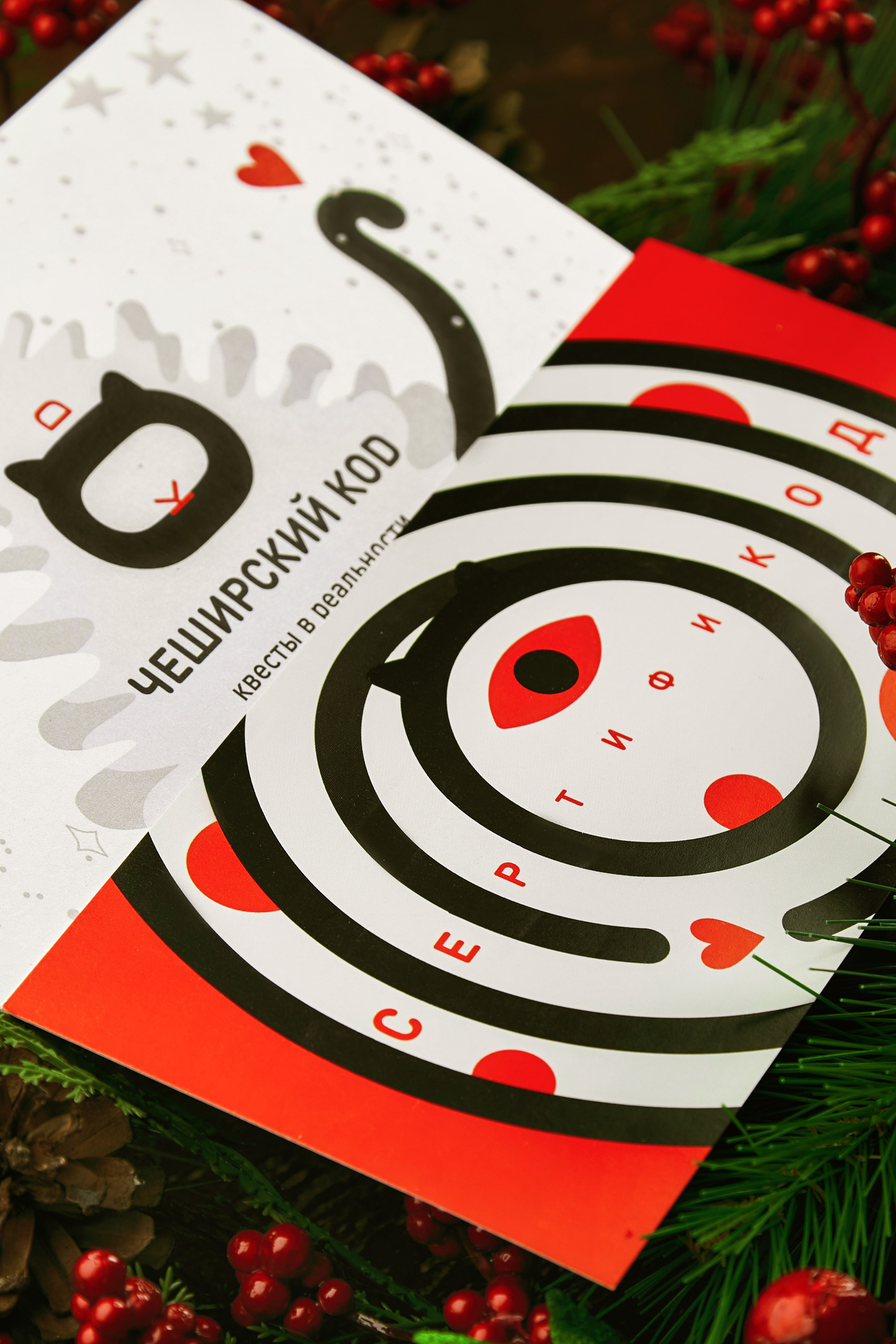 Сертификаты квест-комнат «Чеширский Коd». Фотограф Яковлев Роман — Красноярск