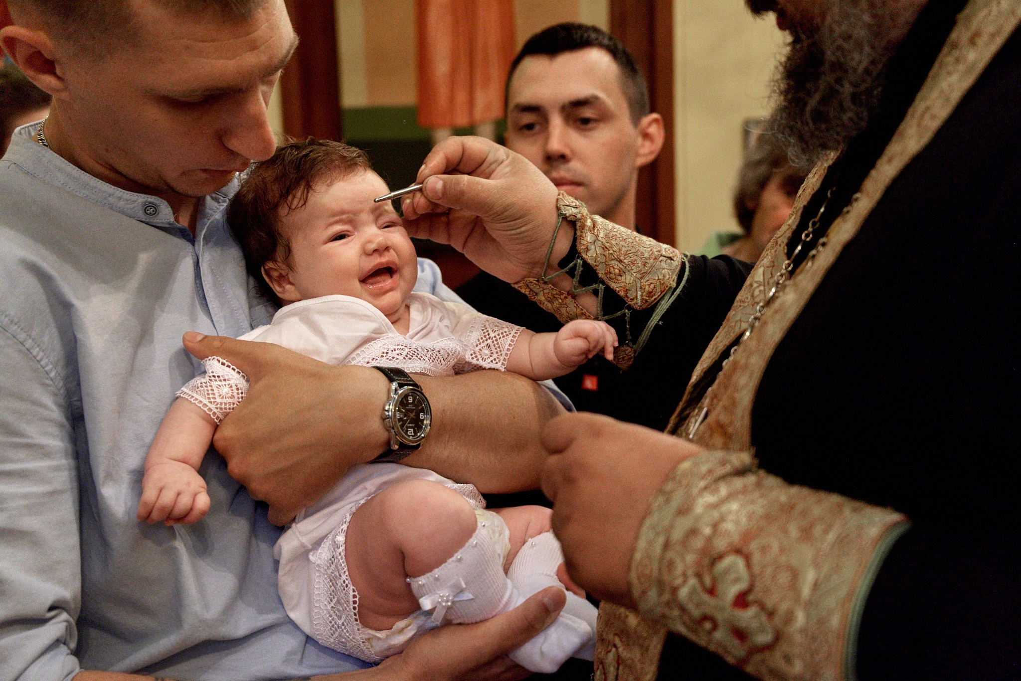 Фотосессия крещение Варвары