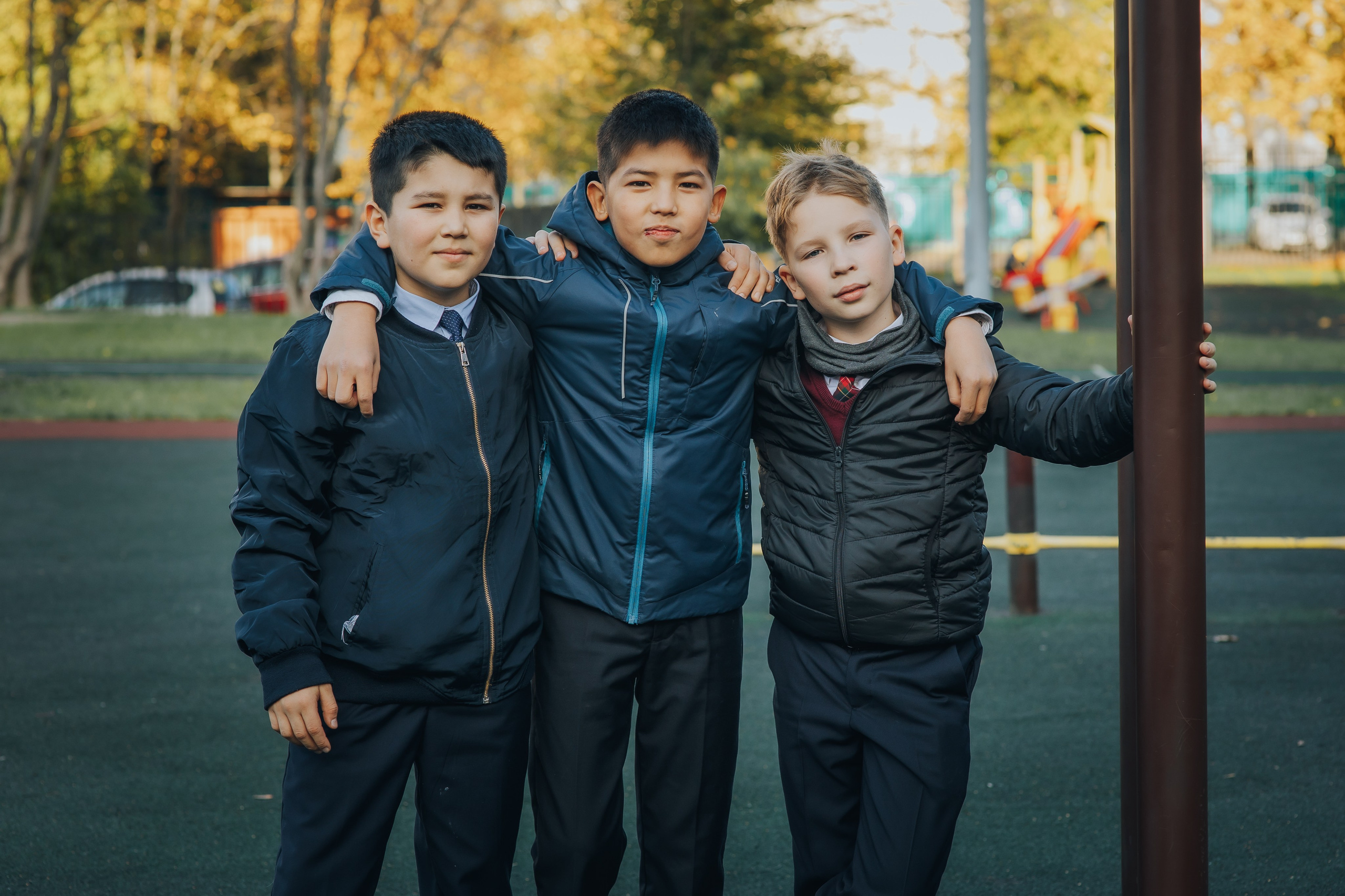 Осенняя съемка 4 класса для Выпускных альбомов. Семейный фотограф в Москве Наталья Чуб, заказать Фотокнигу