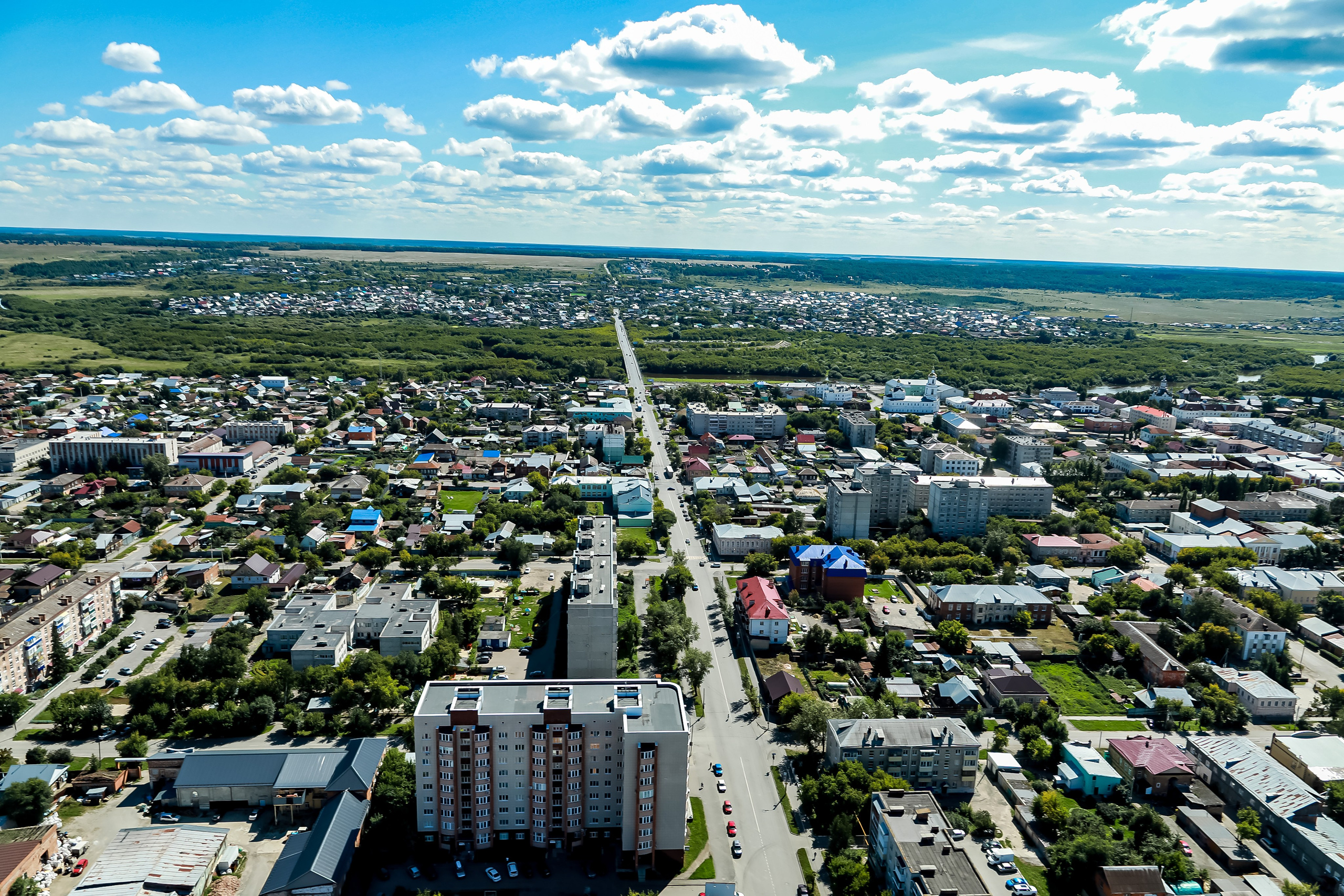 Город с высоты птичьего полёта. Фотограф Андрей Гузеев