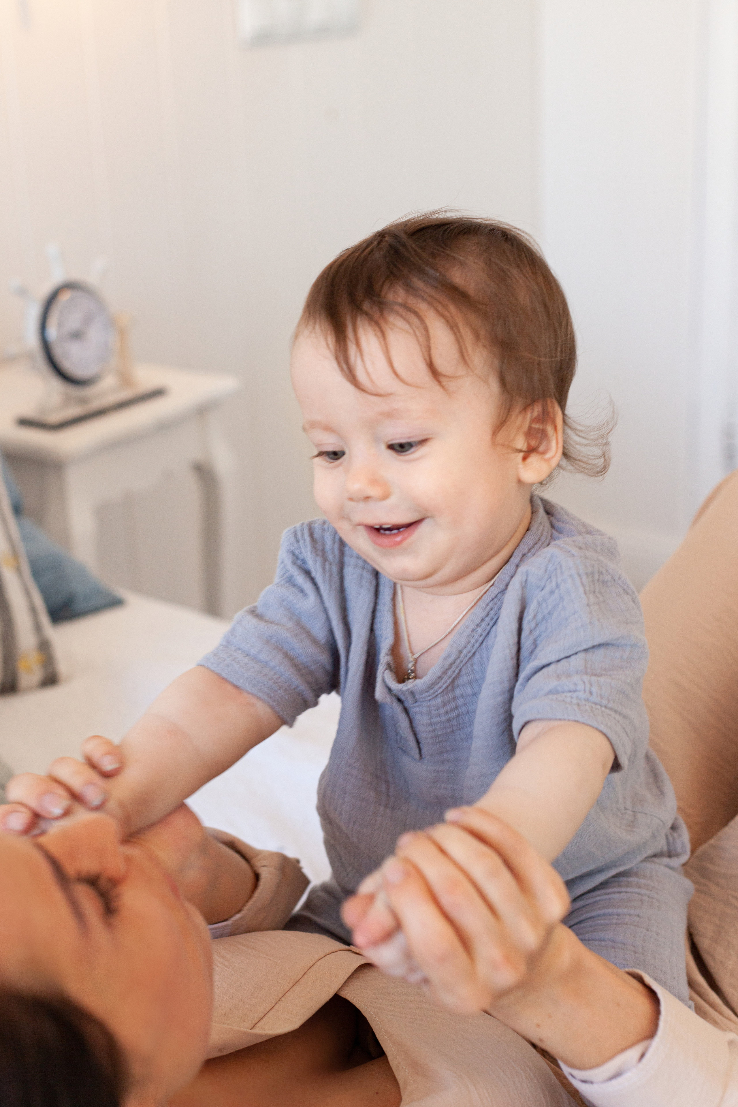 Студийная фотосессия годовасика с семьей. Детский и контент фотограф Надя Волкова Санкт-Петербург
