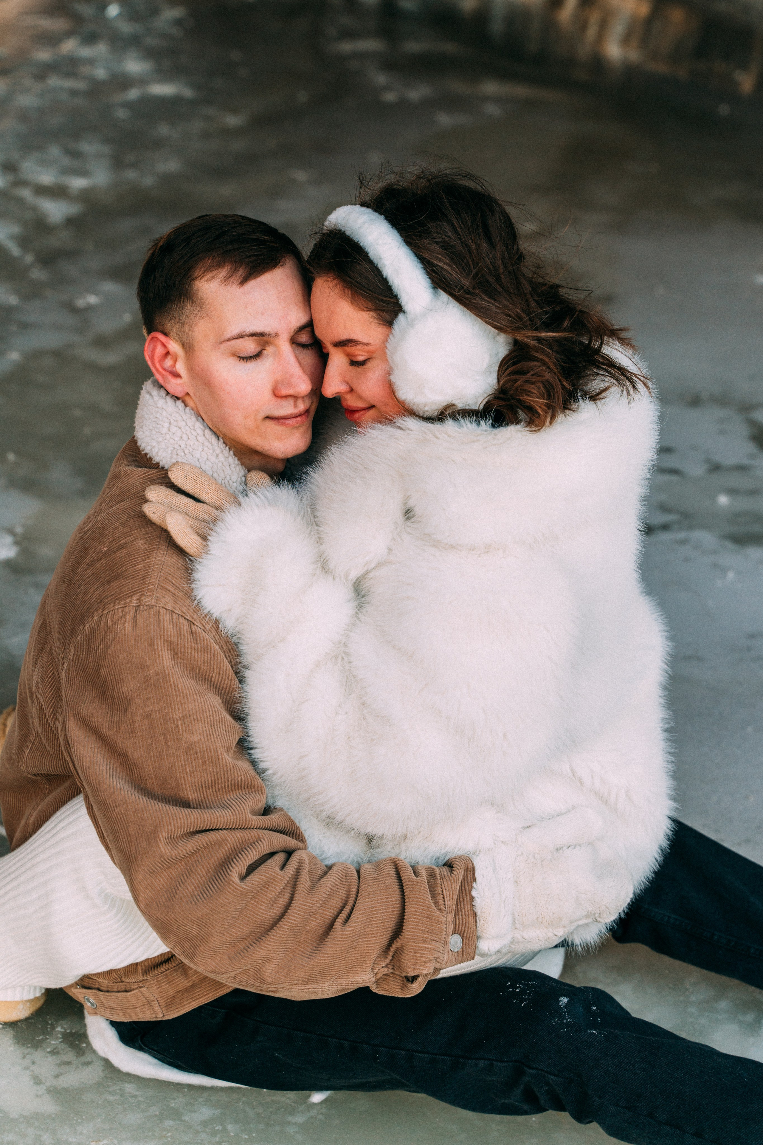 Лавстори на льду по рекам и каналам Санкт-Петербурга