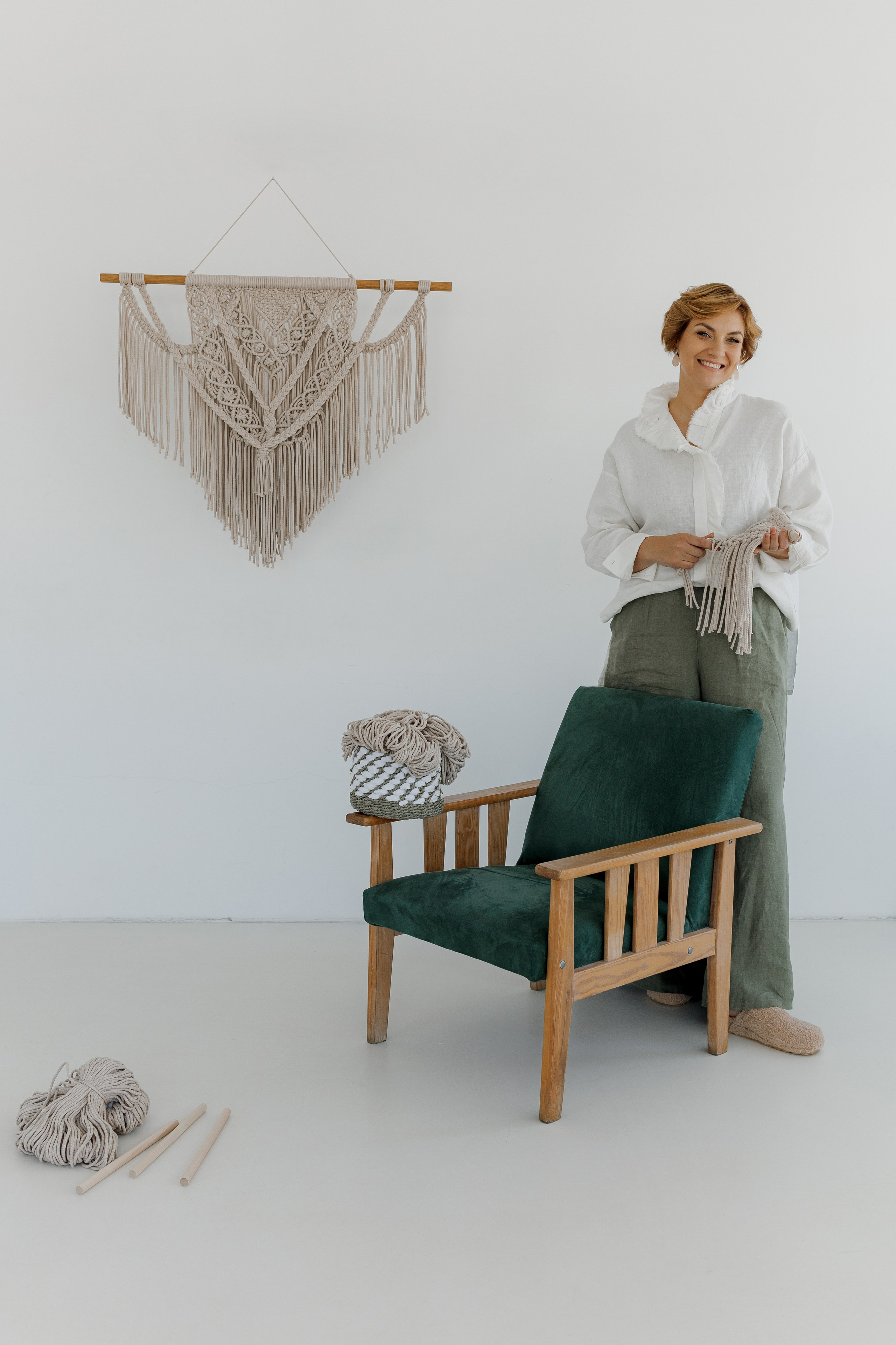 Каталожная съёмка панно в технике макраме. КОНТЕНТ ФОТОГРАФ