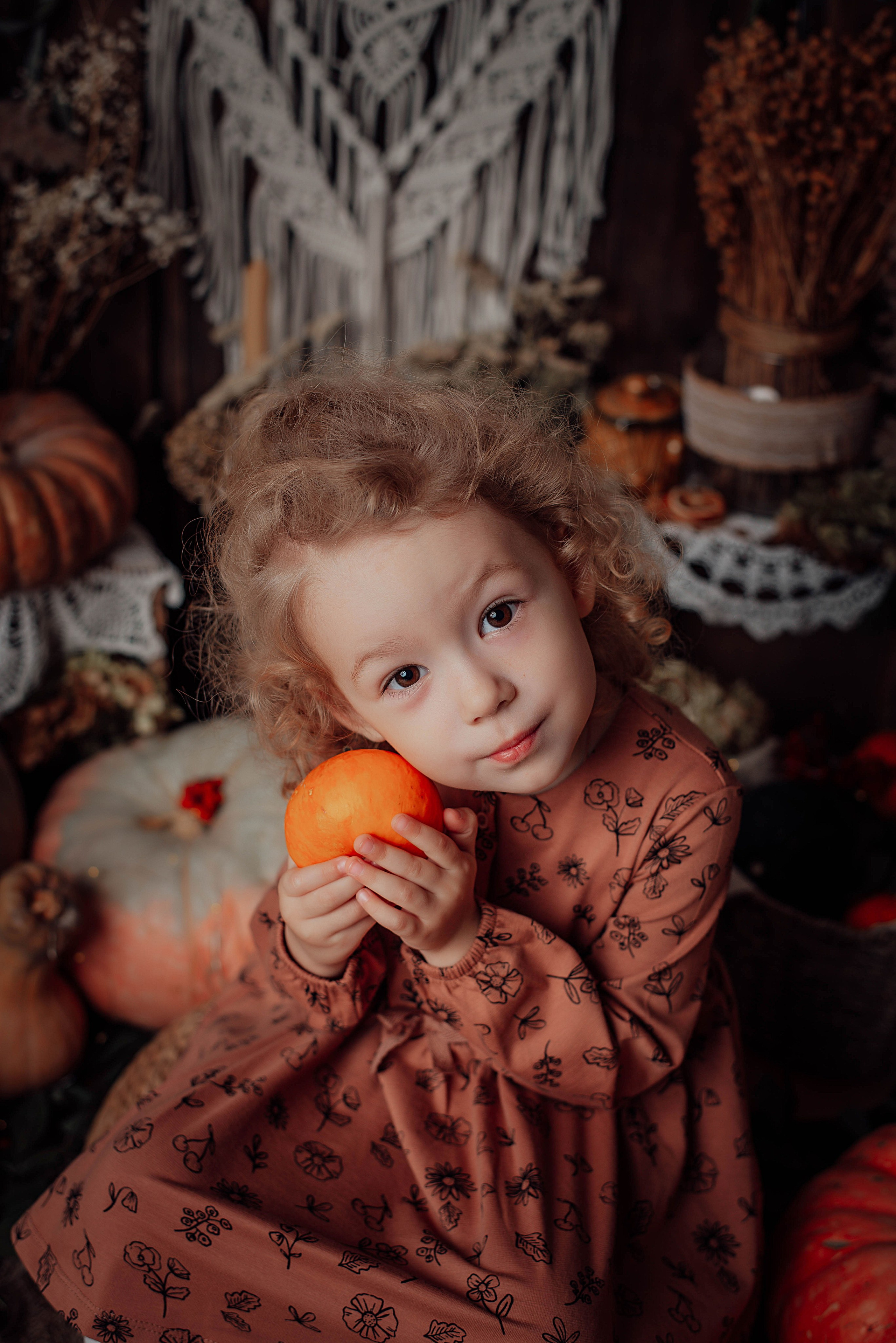 Тыквенный фотопроект. Семейный и детский фотограф новорожденных Ульяновск