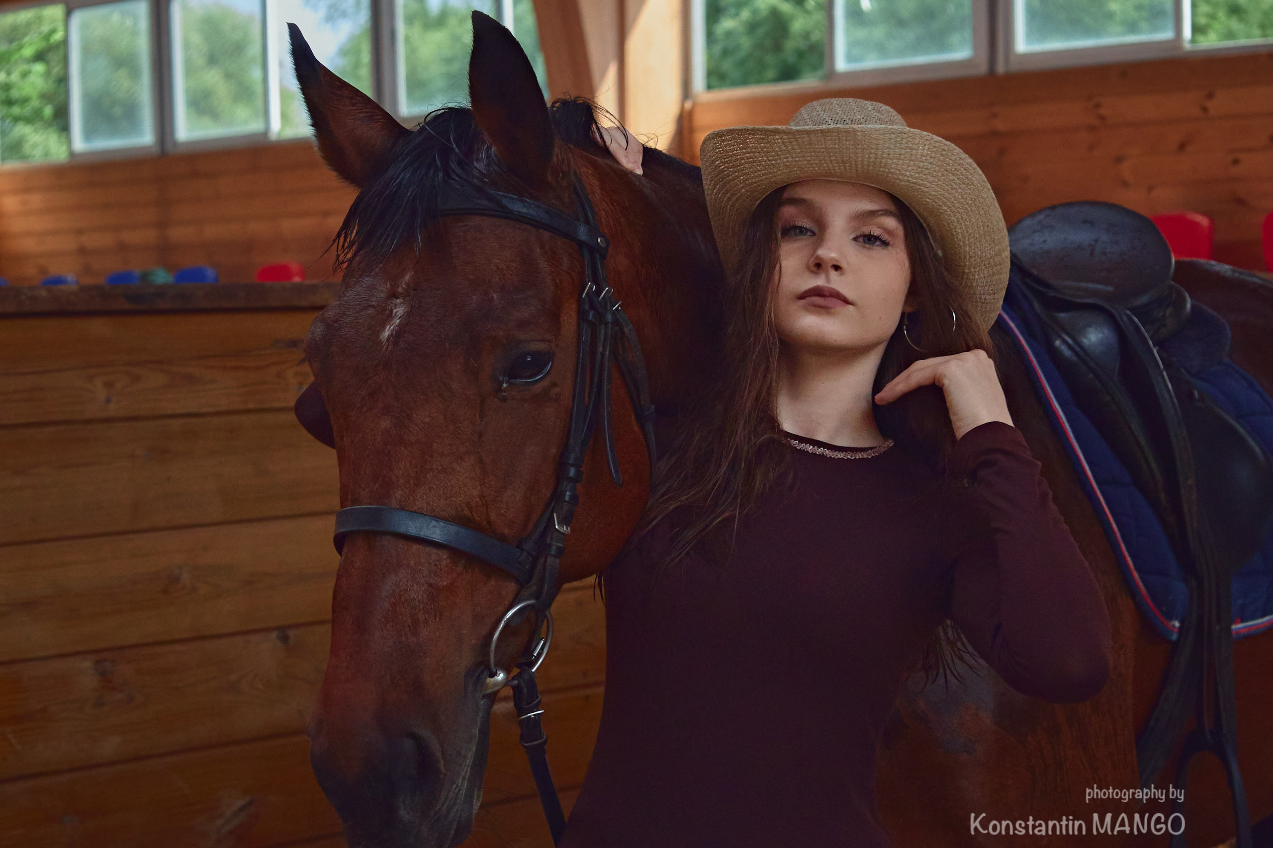 Фотопрогулка для Виктории и Полины на лошадях. Фотограф в Рязани. Свадьба, семейное фото, портрет. Константин Манго