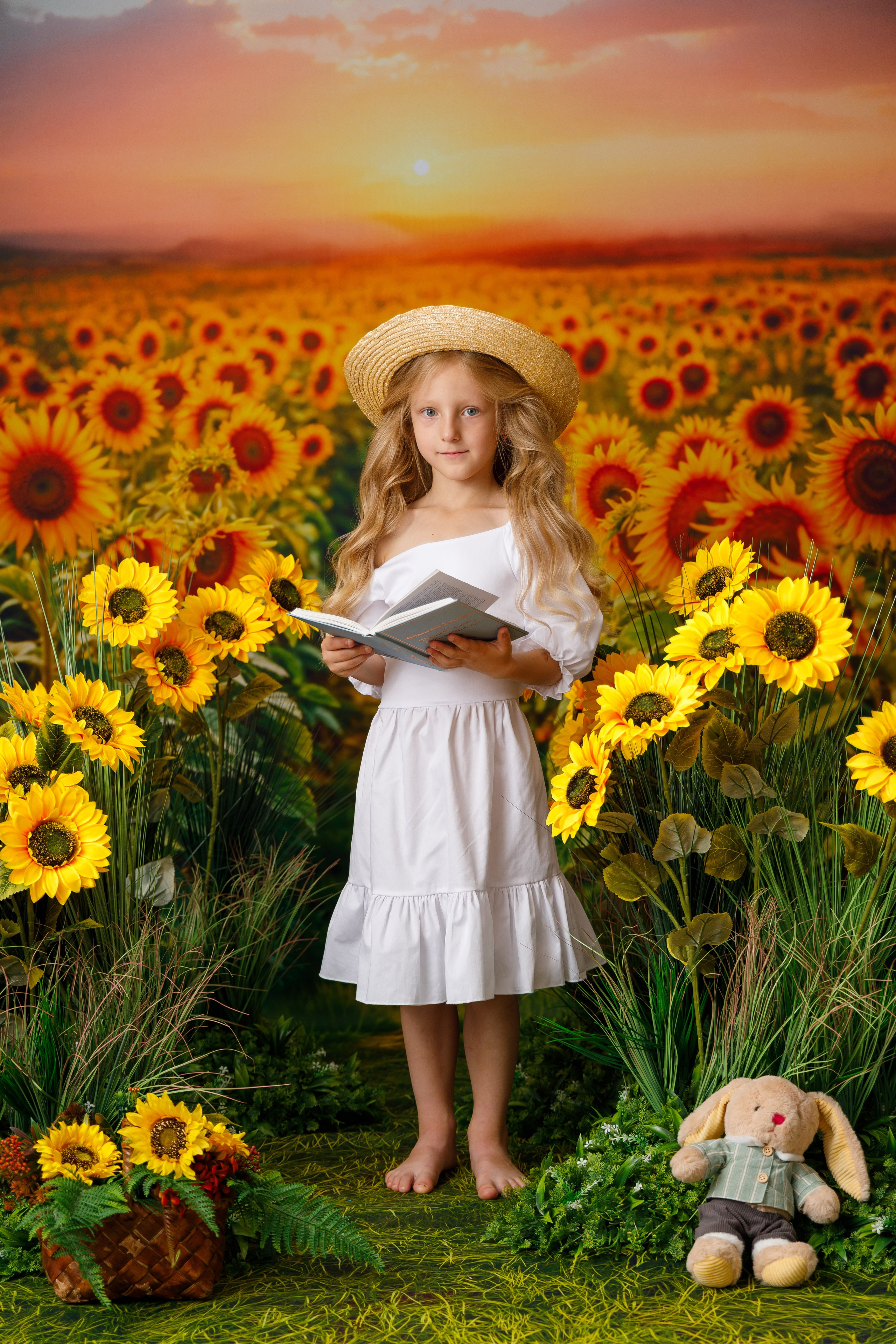 Подсолнухи. Детская фотостудия Москва