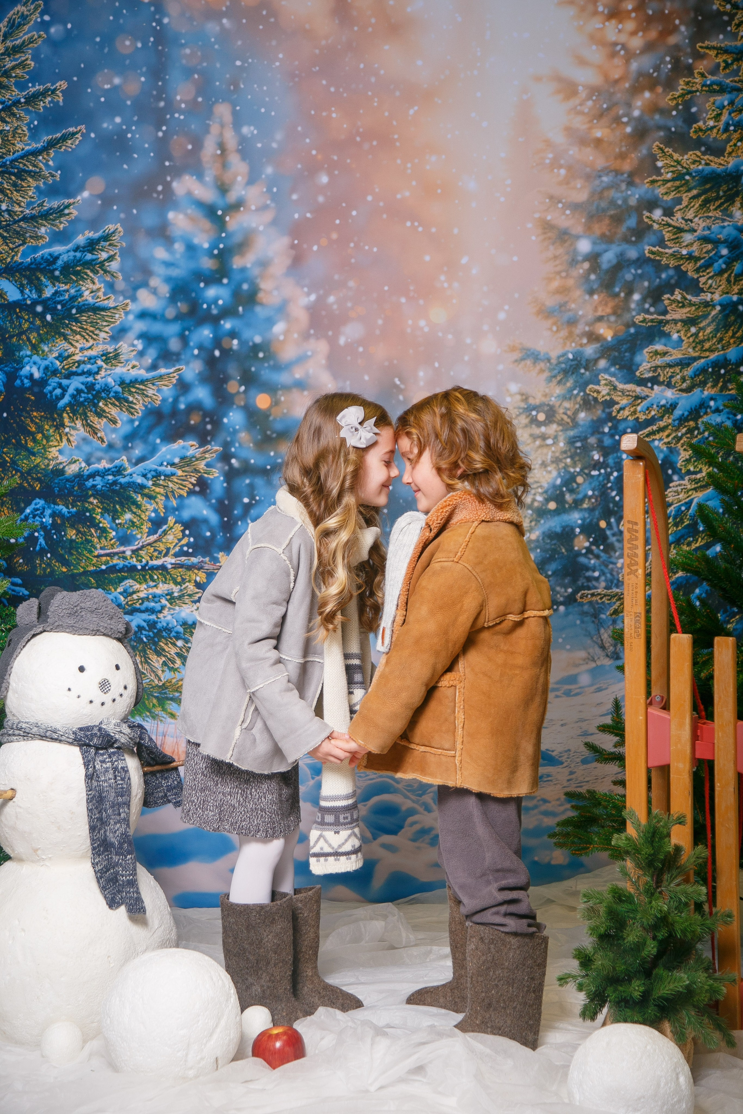 Зимний лес. Детская фотостудия Москва