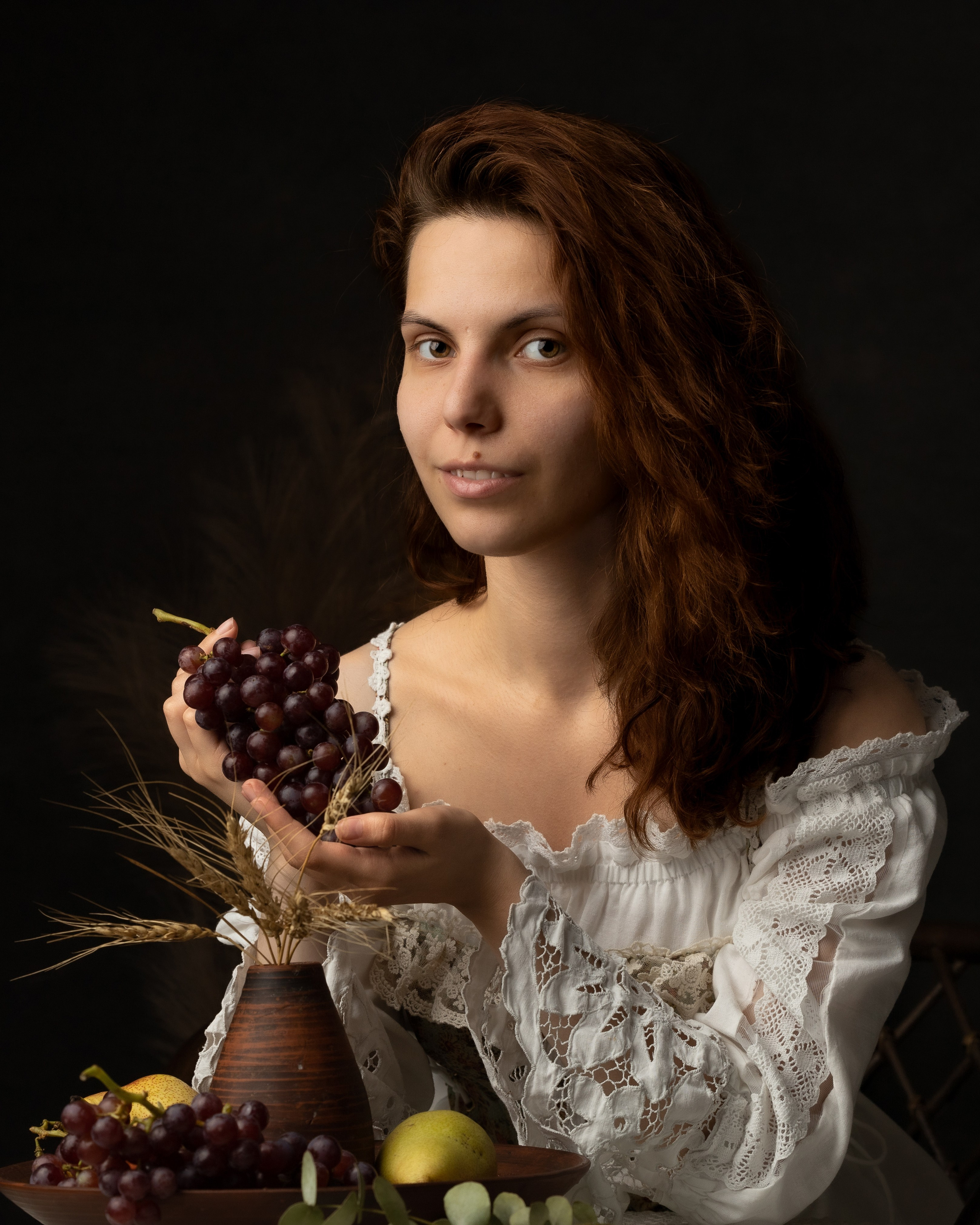 Соня, виноградные мечты. Художественная фотосессия в студии.