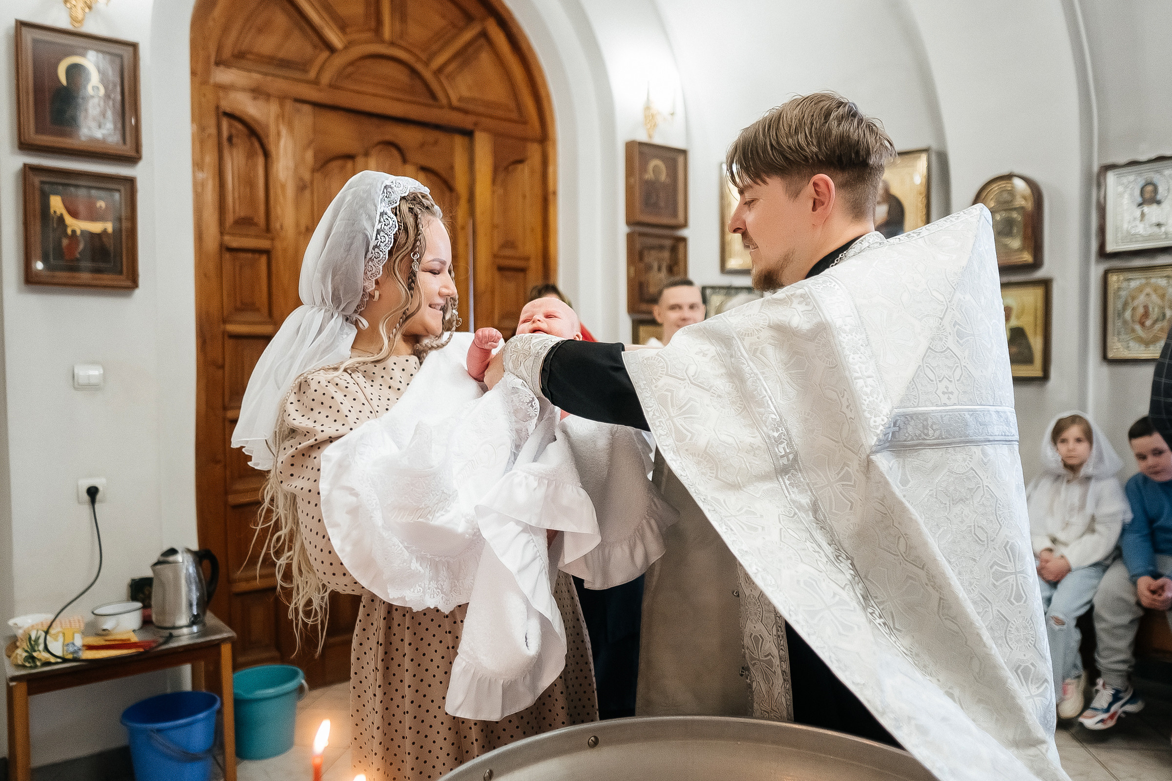 Таинство Крещения Софии. Семейный и свадебный фотограф в Москве Леванова Александра