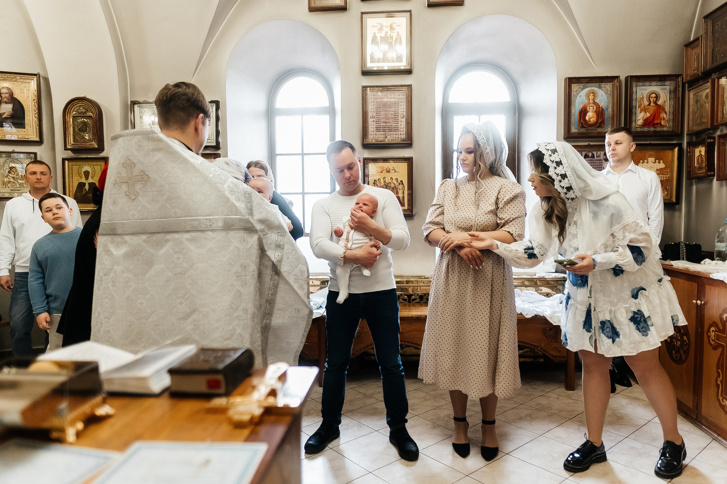 Таинство Крещения Софии. Семейный и свадебный фотограф в Москве Леванова Александра