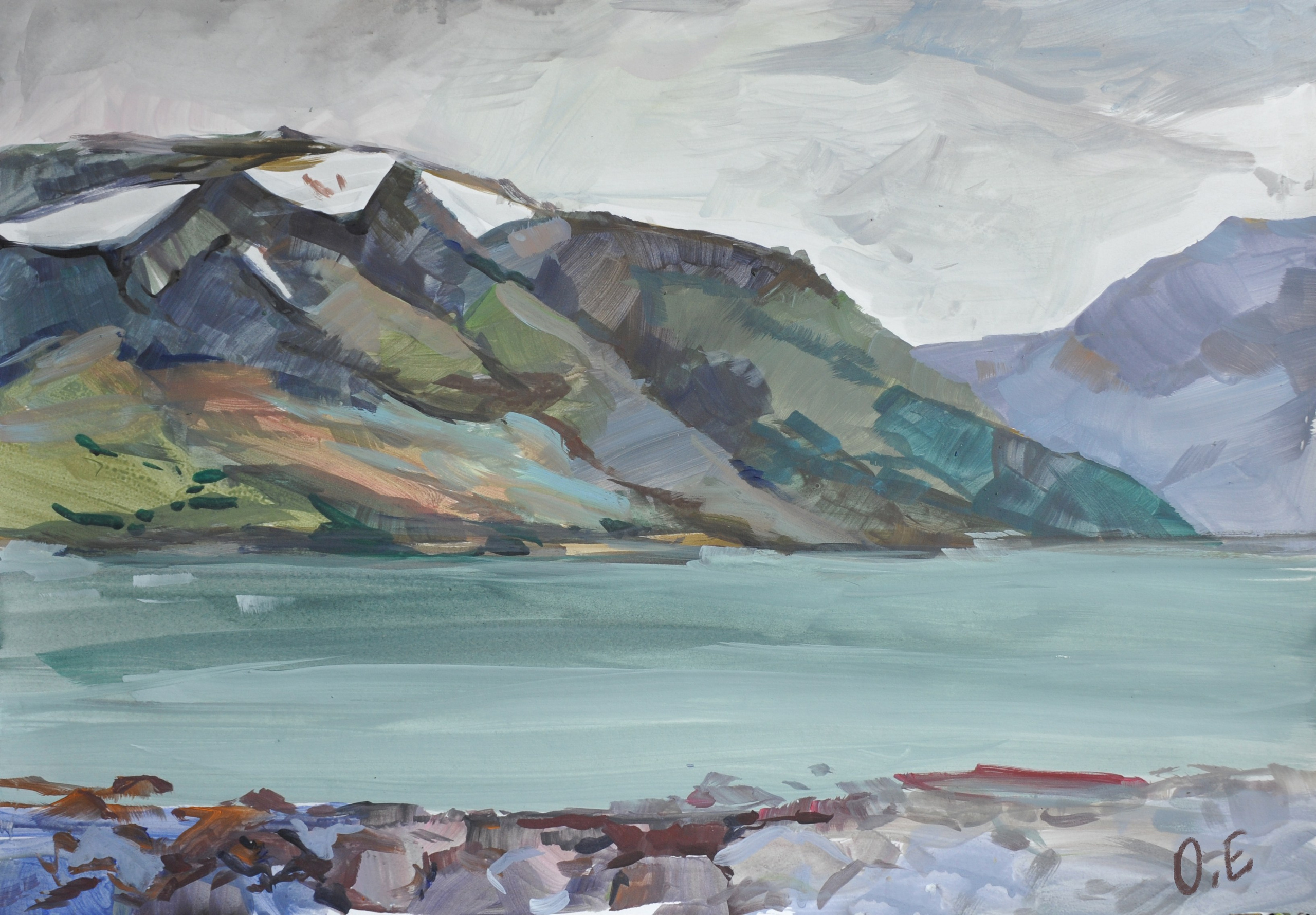 За Полярным кругом. Ефремова Ольга. Художник