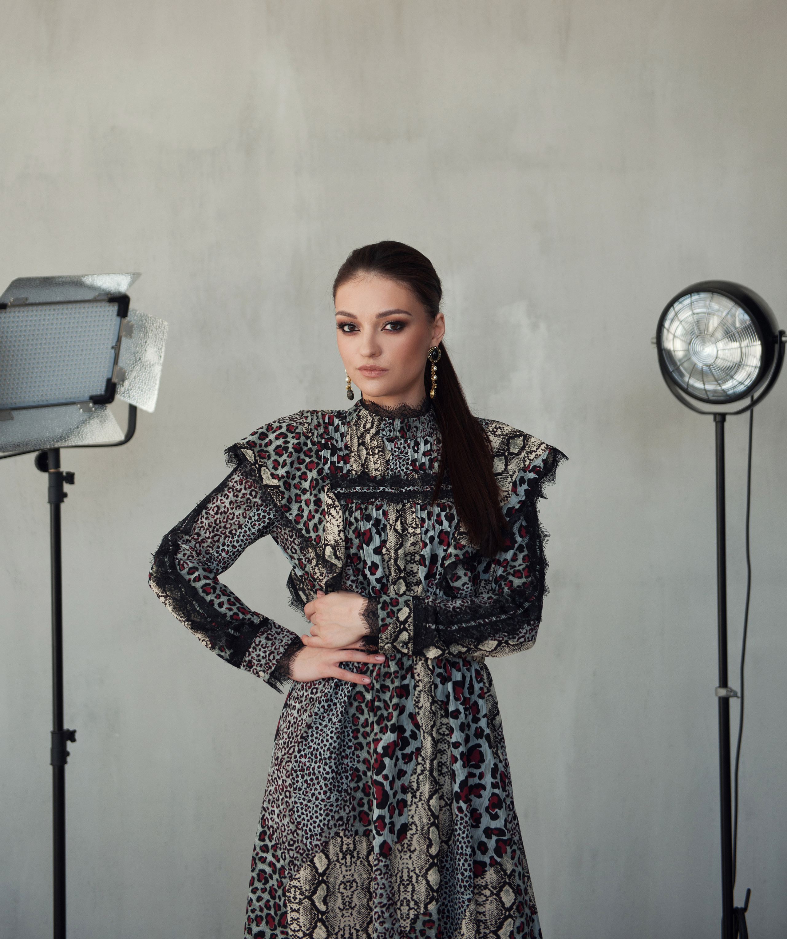 Женский портрет в студии, лукбук. Фотограф Кристина Гришина Рязань