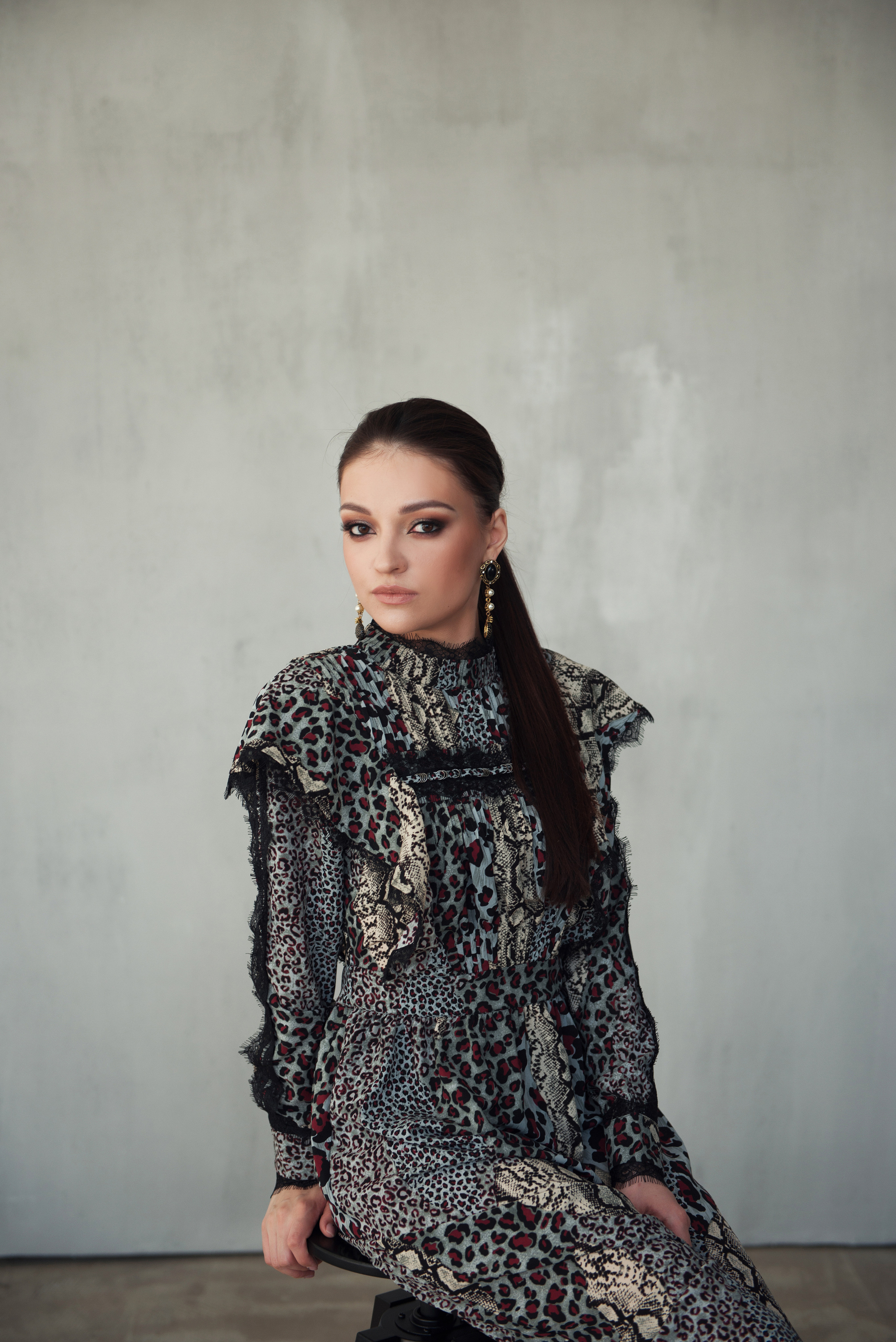 Женский портрет в студии, лукбук. Фотограф Кристина Гришина Рязань