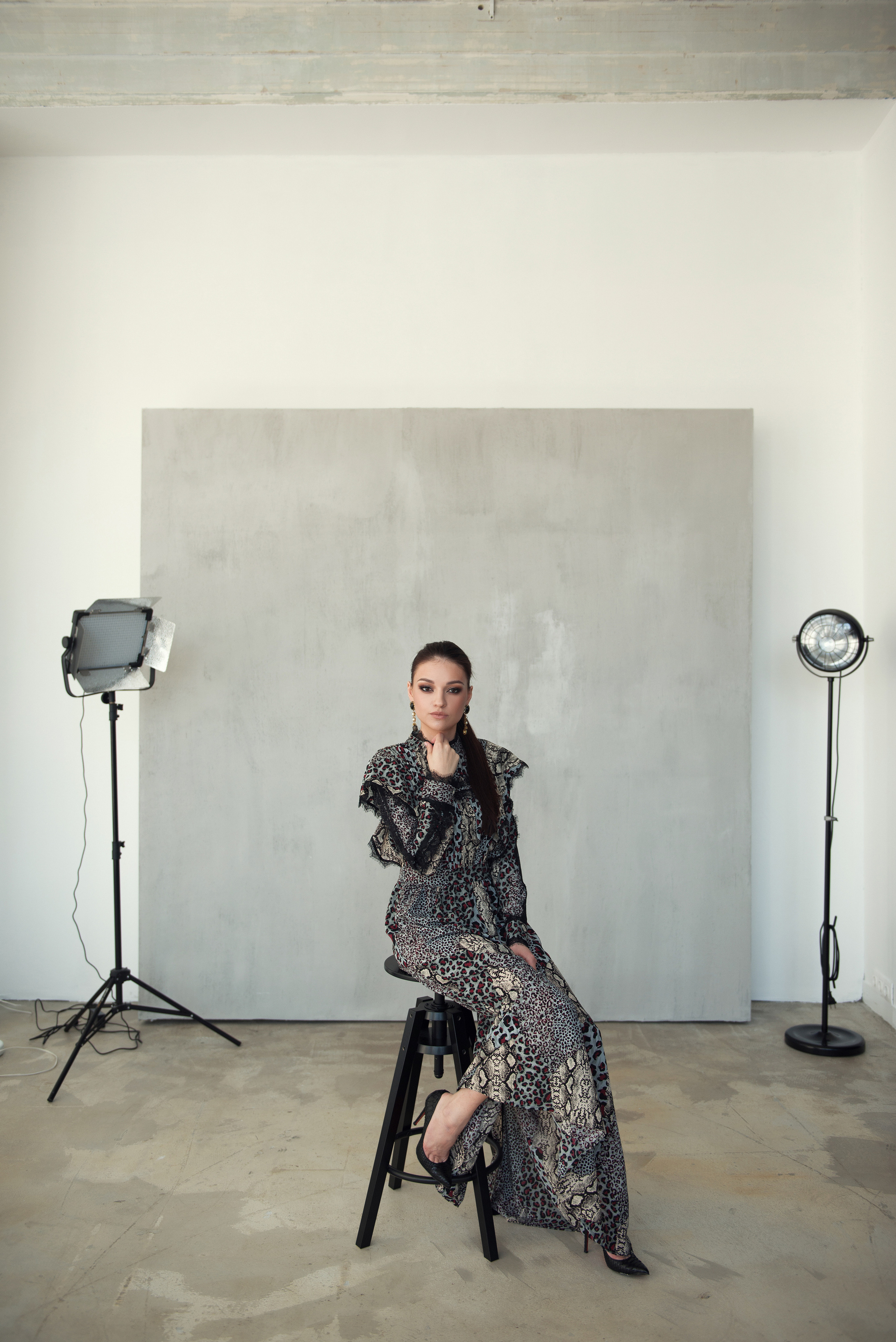 Женский портрет в студии, лукбук. Фотограф Кристина Гришина Рязань