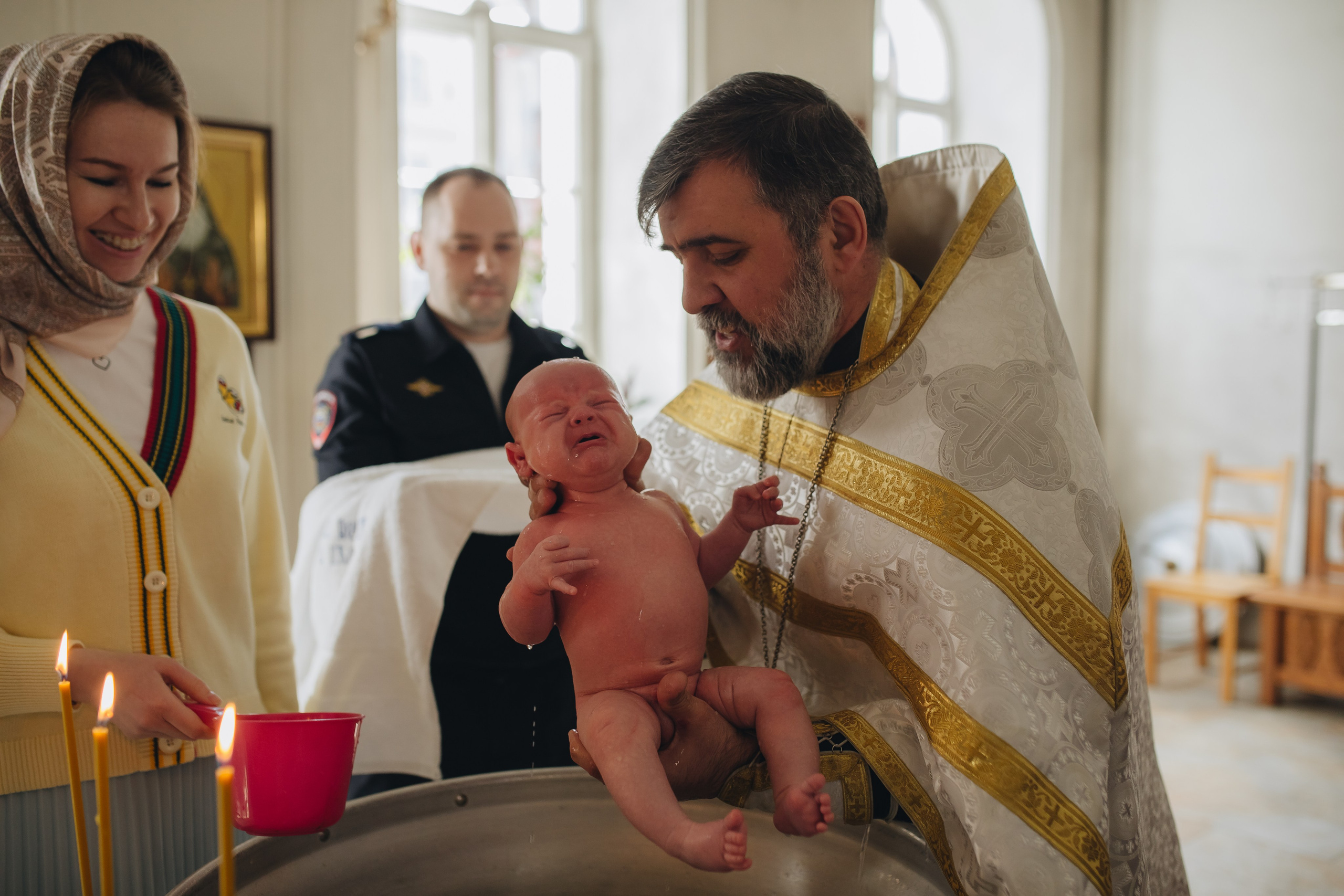 Крещение в светлом Храме. Семейный и детский фотограф в Москве Дорогова Екатерина