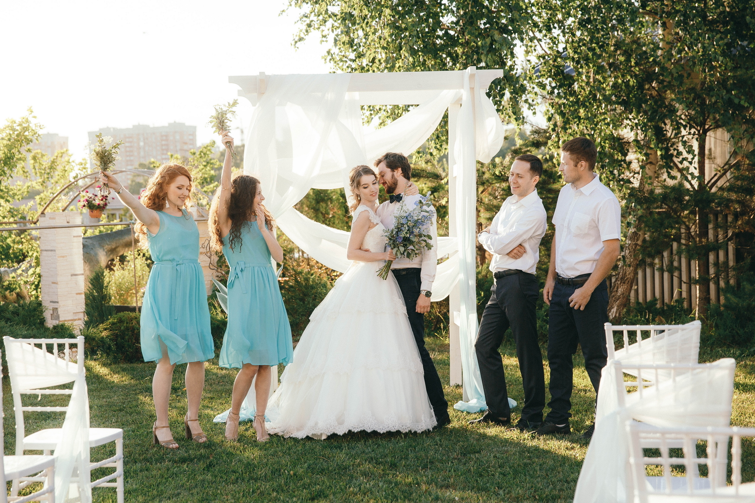 Свадебная фотосессия в Яхт клубе Дондавид в Москве