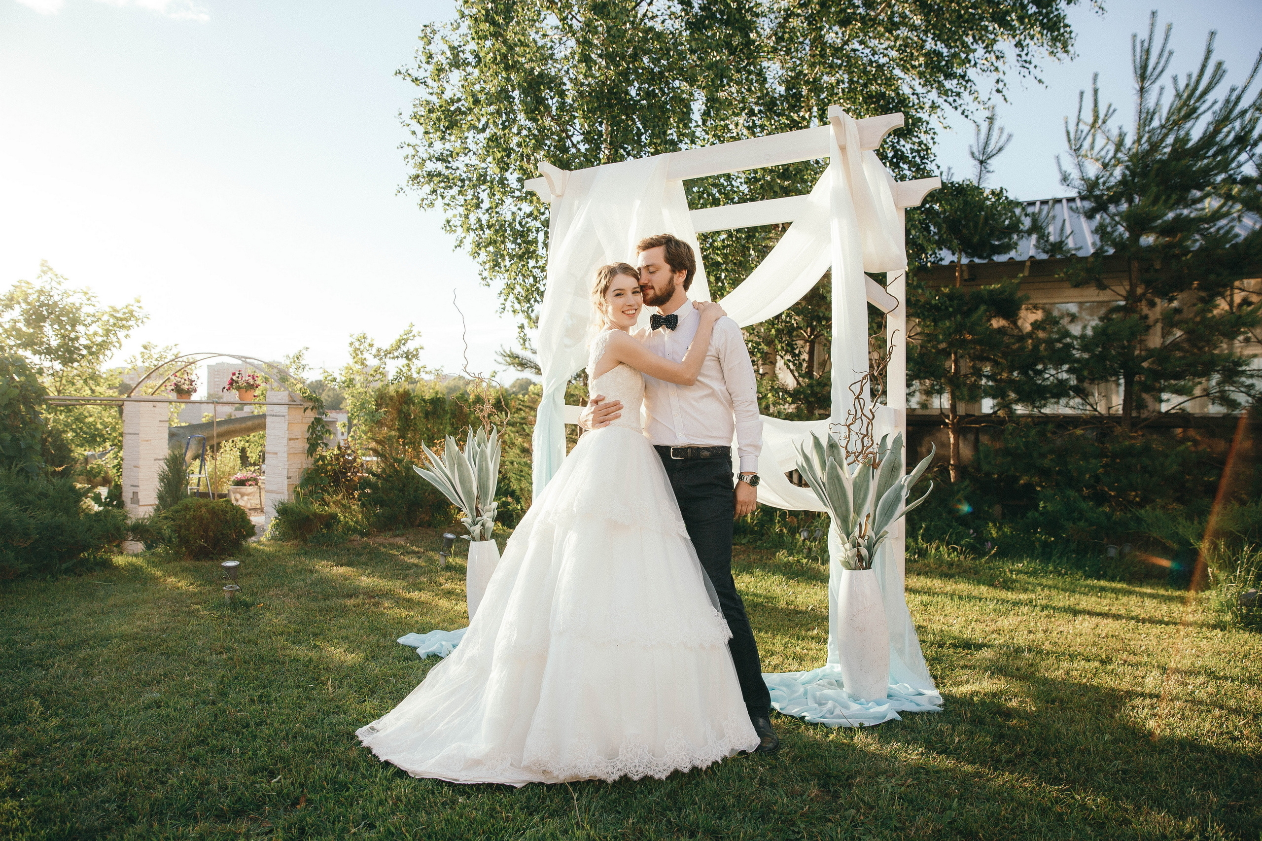 Свадебная фотосессия в Яхт клубе Дондавид в Москве